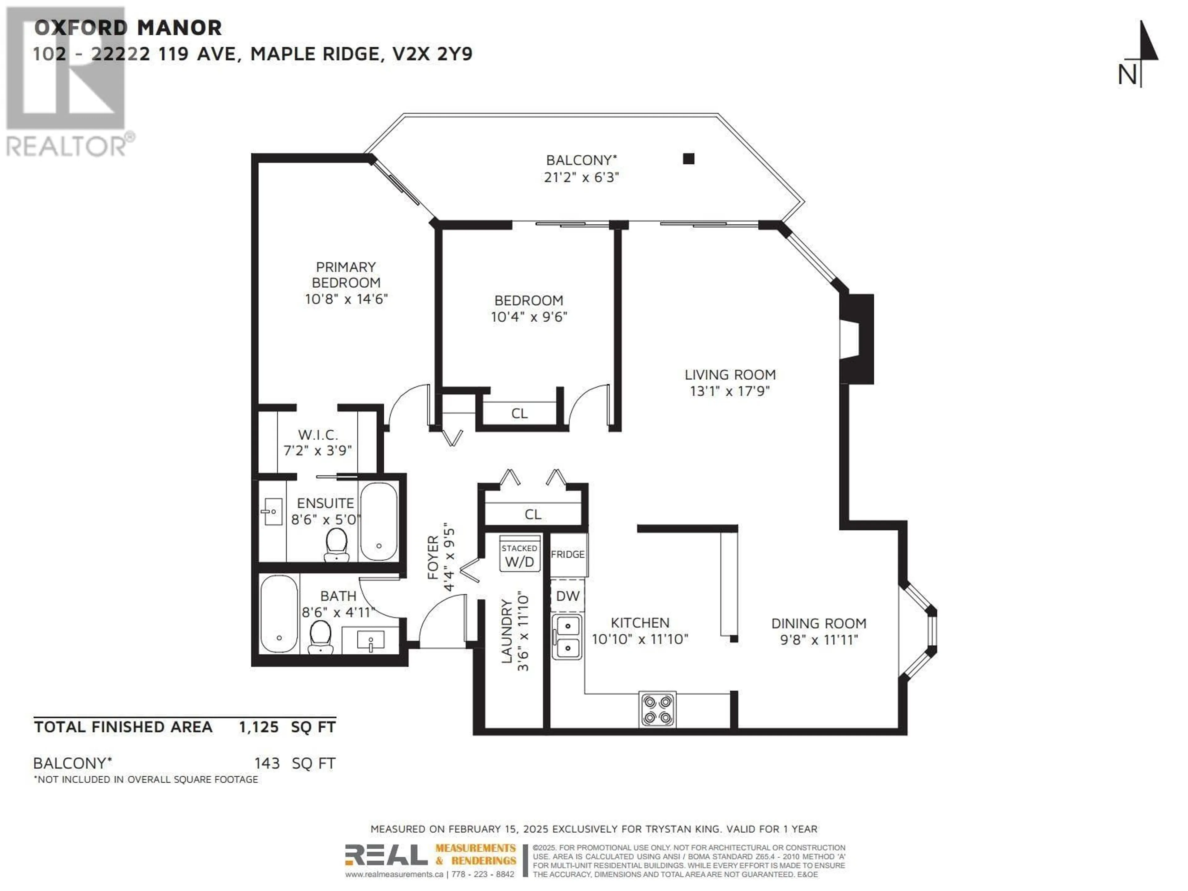 Floor plan for 102 22222 119 AVENUE, Maple Ridge British Columbia V2X2Y9