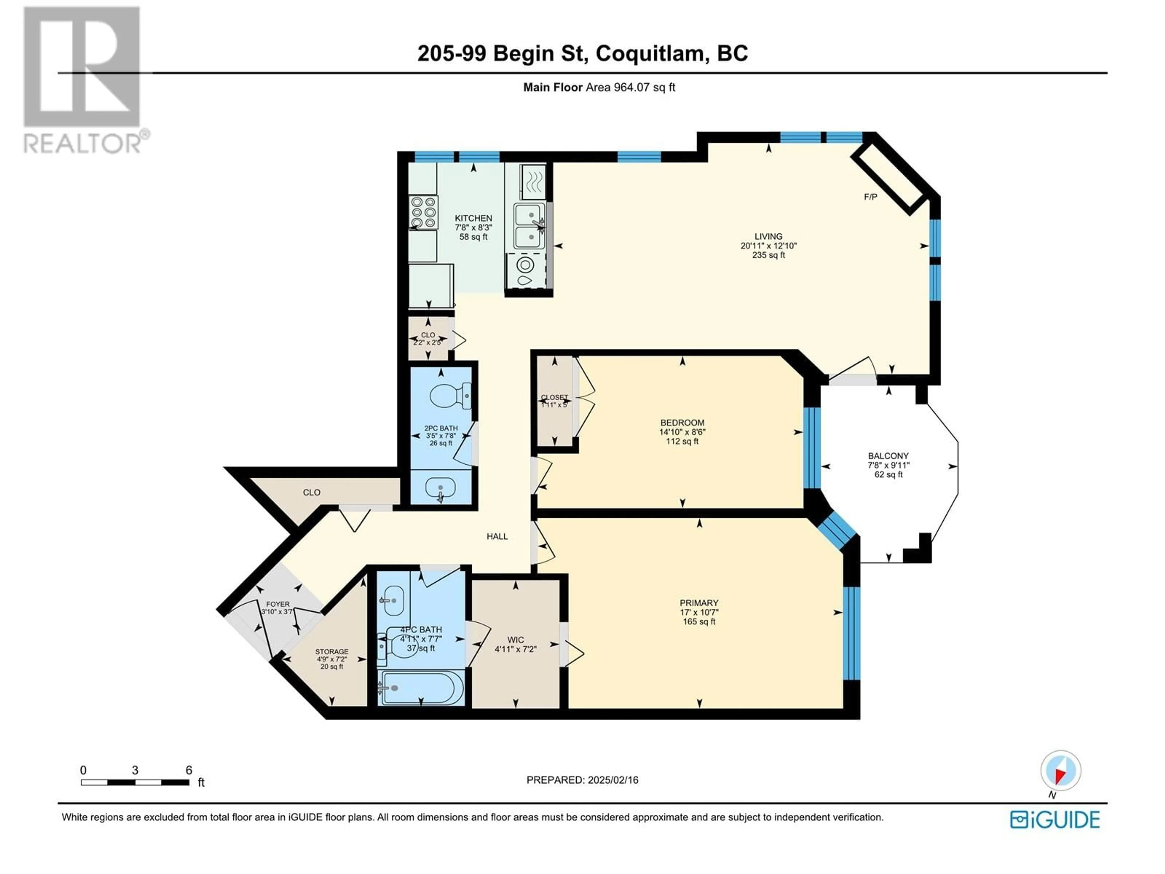 Floor plan for 205 99 BEGIN STREET, Coquitlam British Columbia V3K6R5