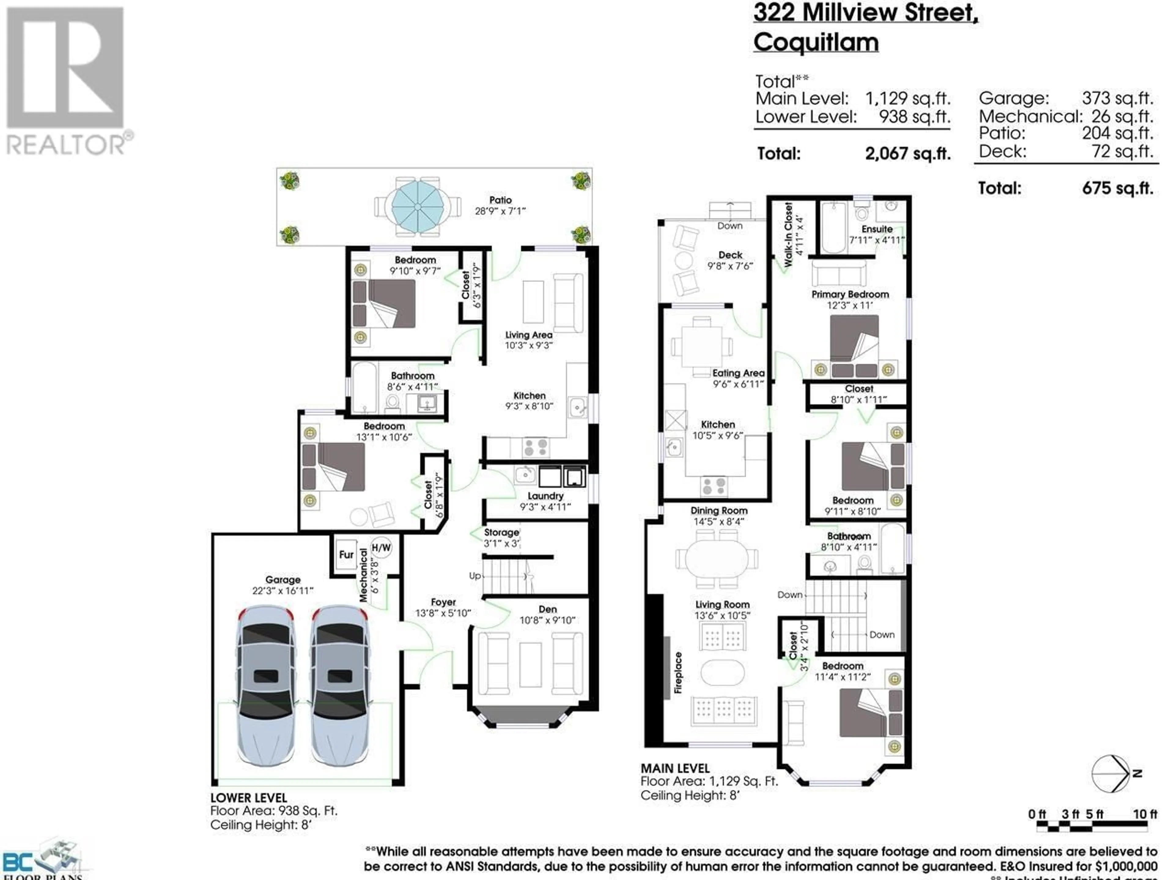 Floor plan for 322 MILLVIEW STREET, Coquitlam British Columbia V3K4W9