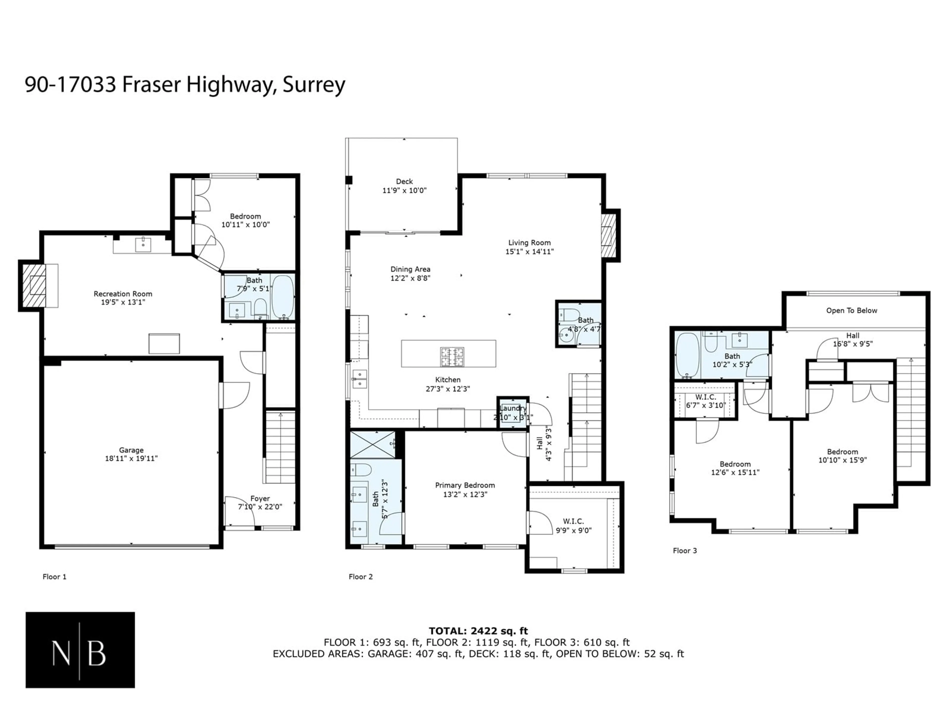 Floor plan for 90 17033 FRASER HIGHWAY, Surrey British Columbia V4N6V2