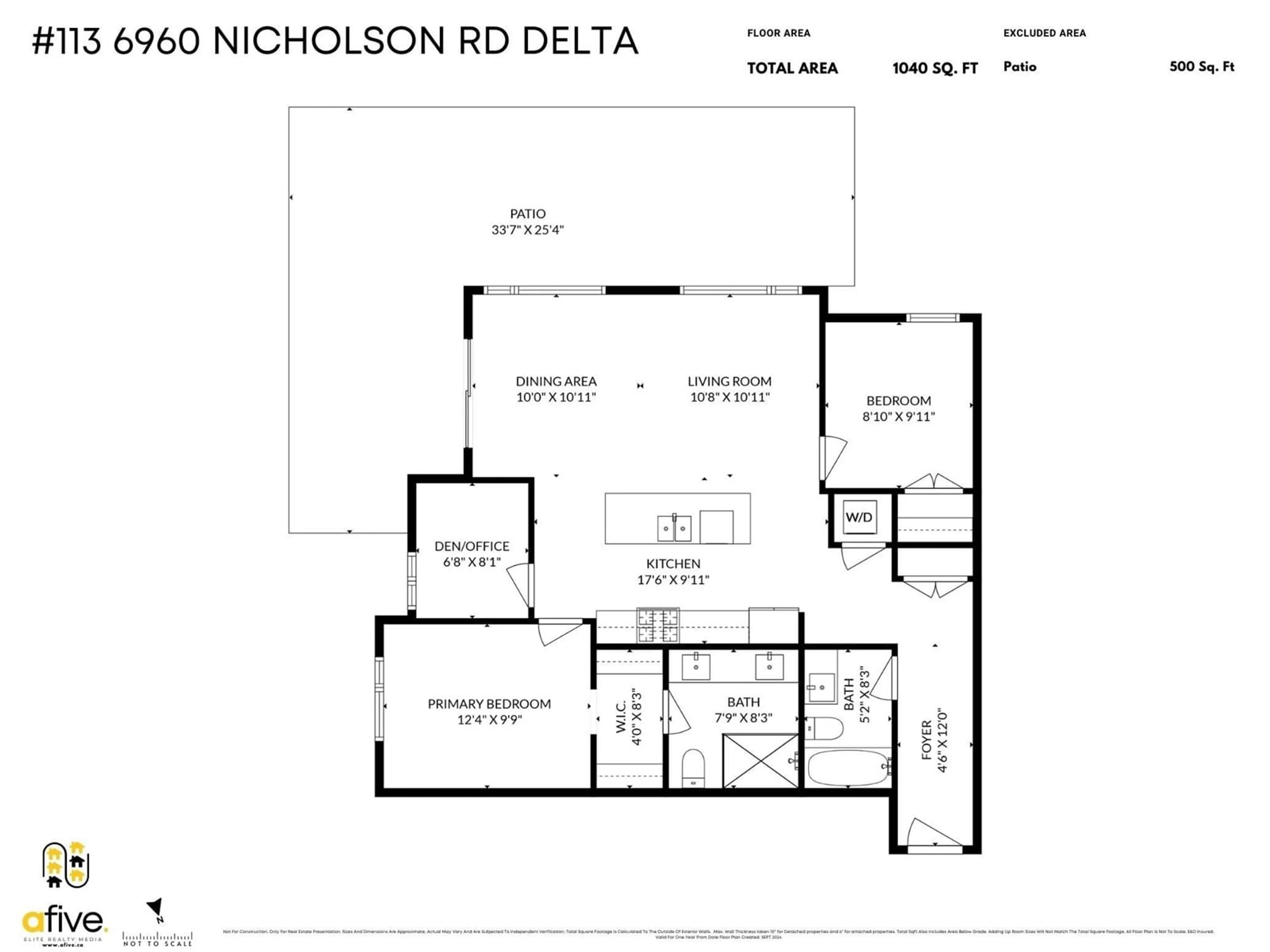 Floor plan for 113 6960 NICHOLSON ROAD, Delta British Columbia V4E0A9