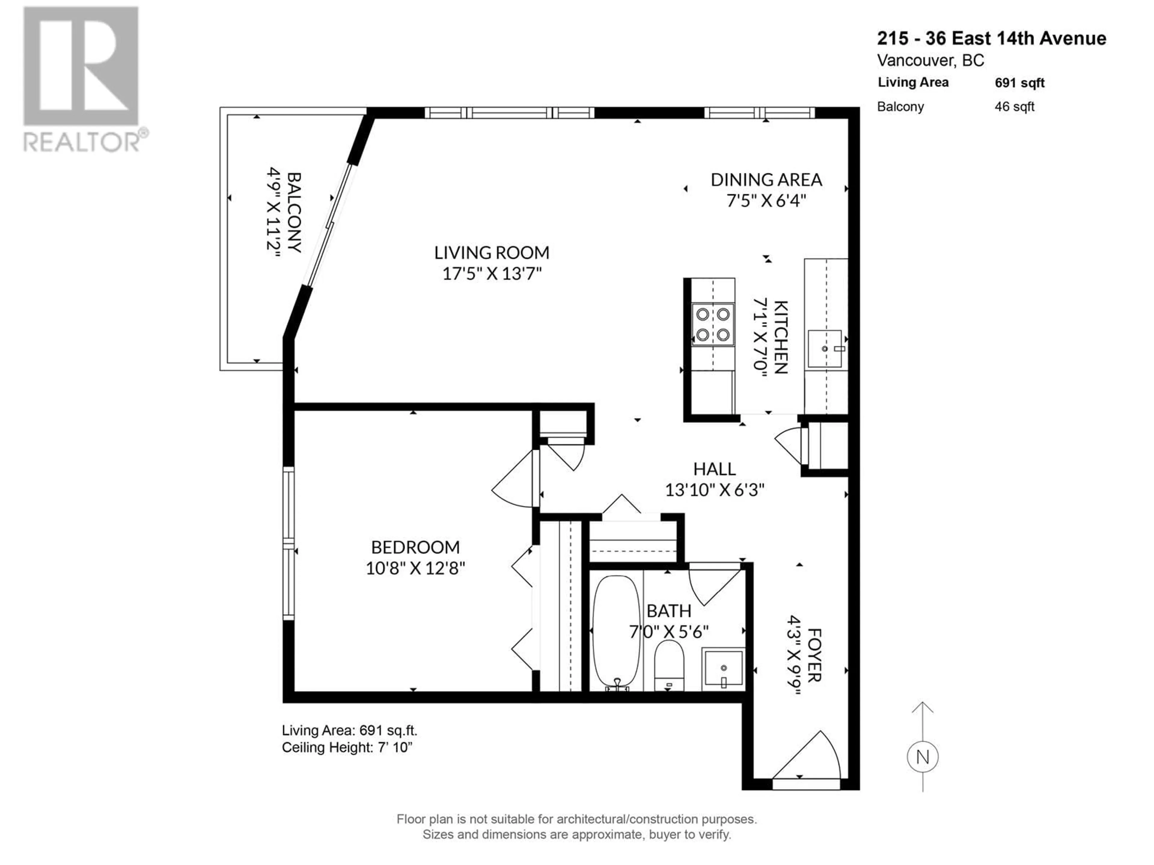 Floor plan for 215 36 E 14TH AVENUE, Vancouver British Columbia V5T4C9