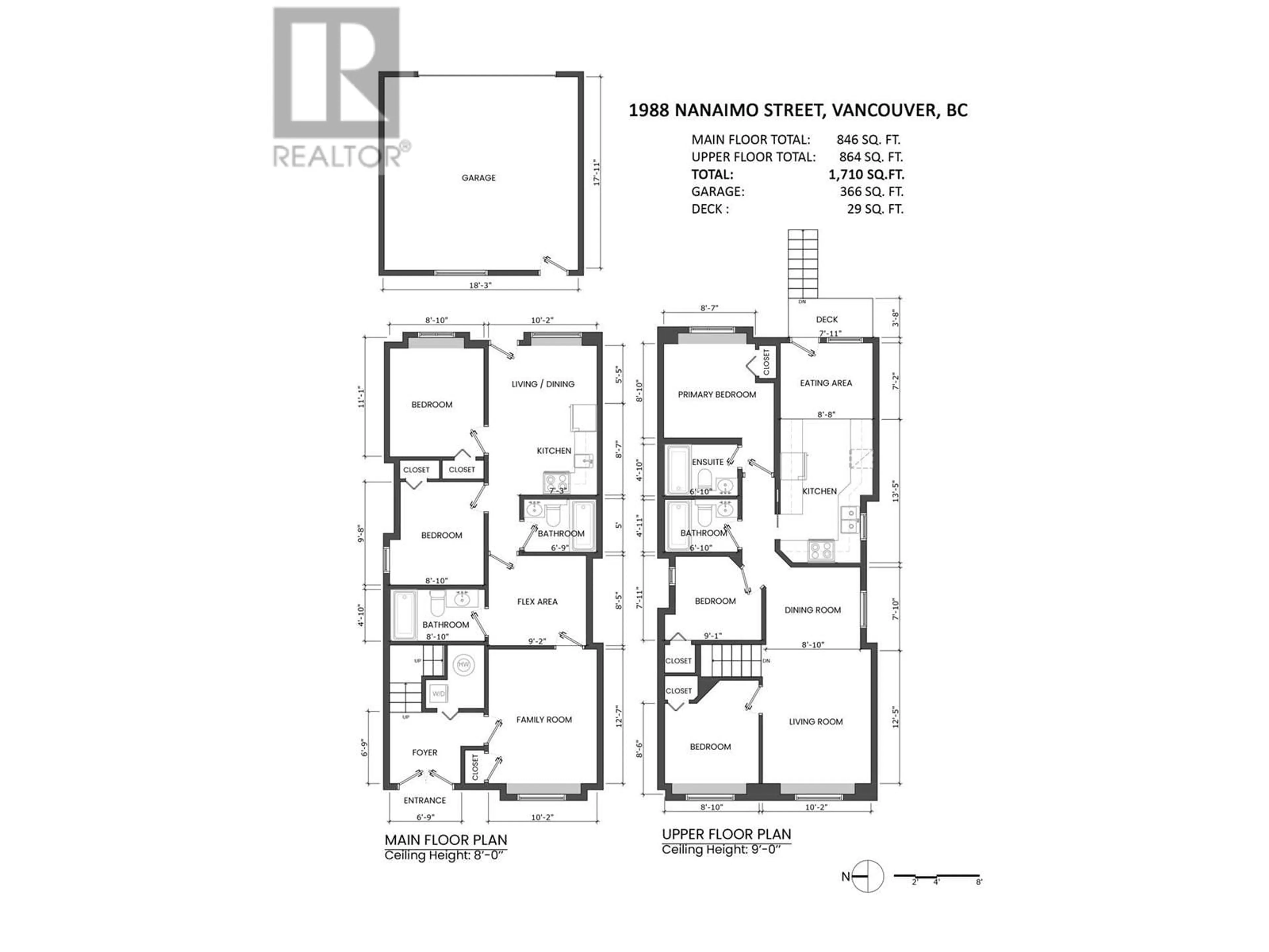 Floor plan for 1988 NANAIMO STREET, Vancouver British Columbia V5N5C3