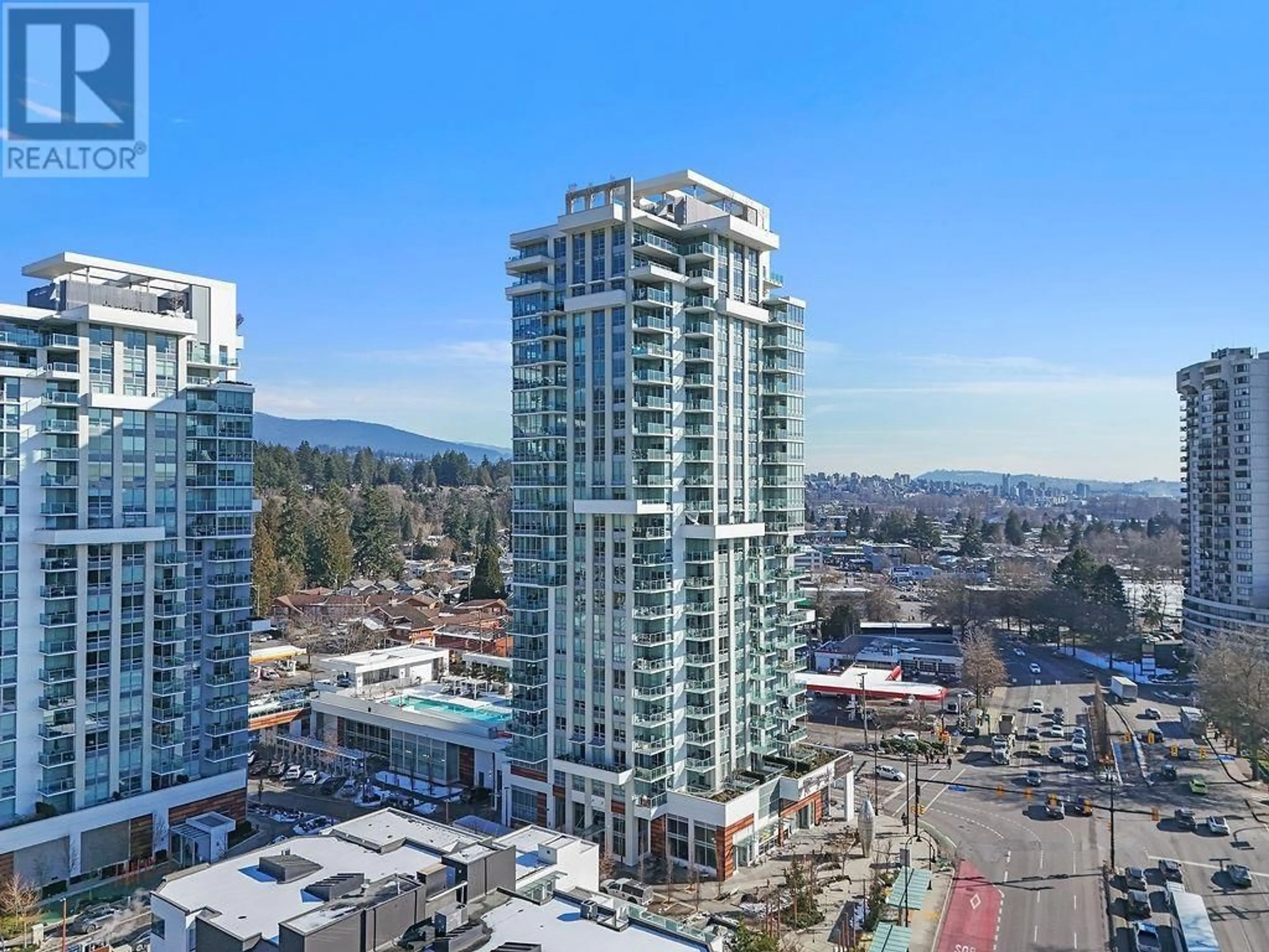 A pic from outside/outdoor area/front of a property/back of a property/a pic from drone, city buildings view from balcony for 1302 - 1632 LIONS GATE LANE, North Vancouver British Columbia V7P0E2