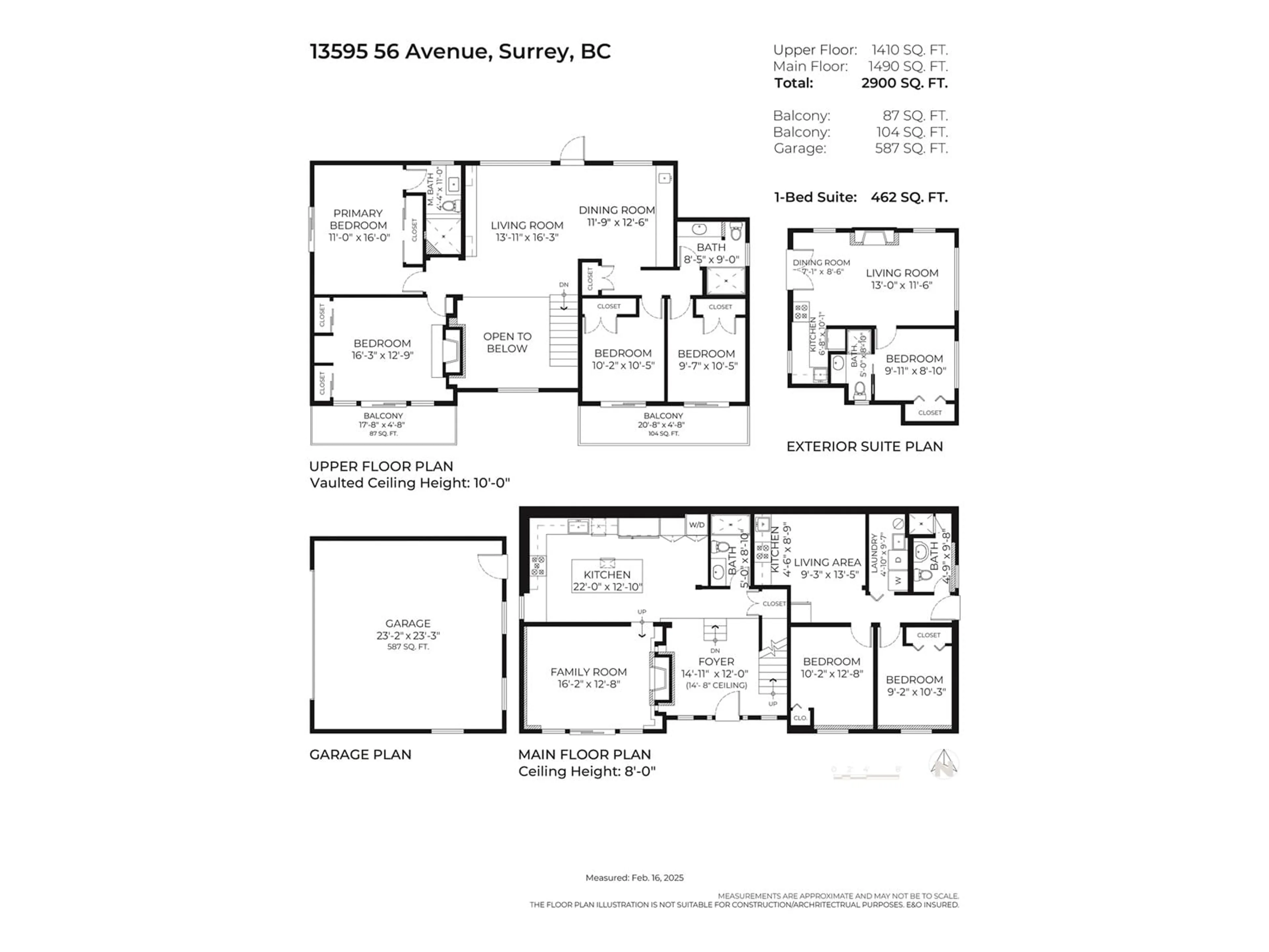 Floor plan for 13595 56 AVENUE, Surrey British Columbia V3X2Z5