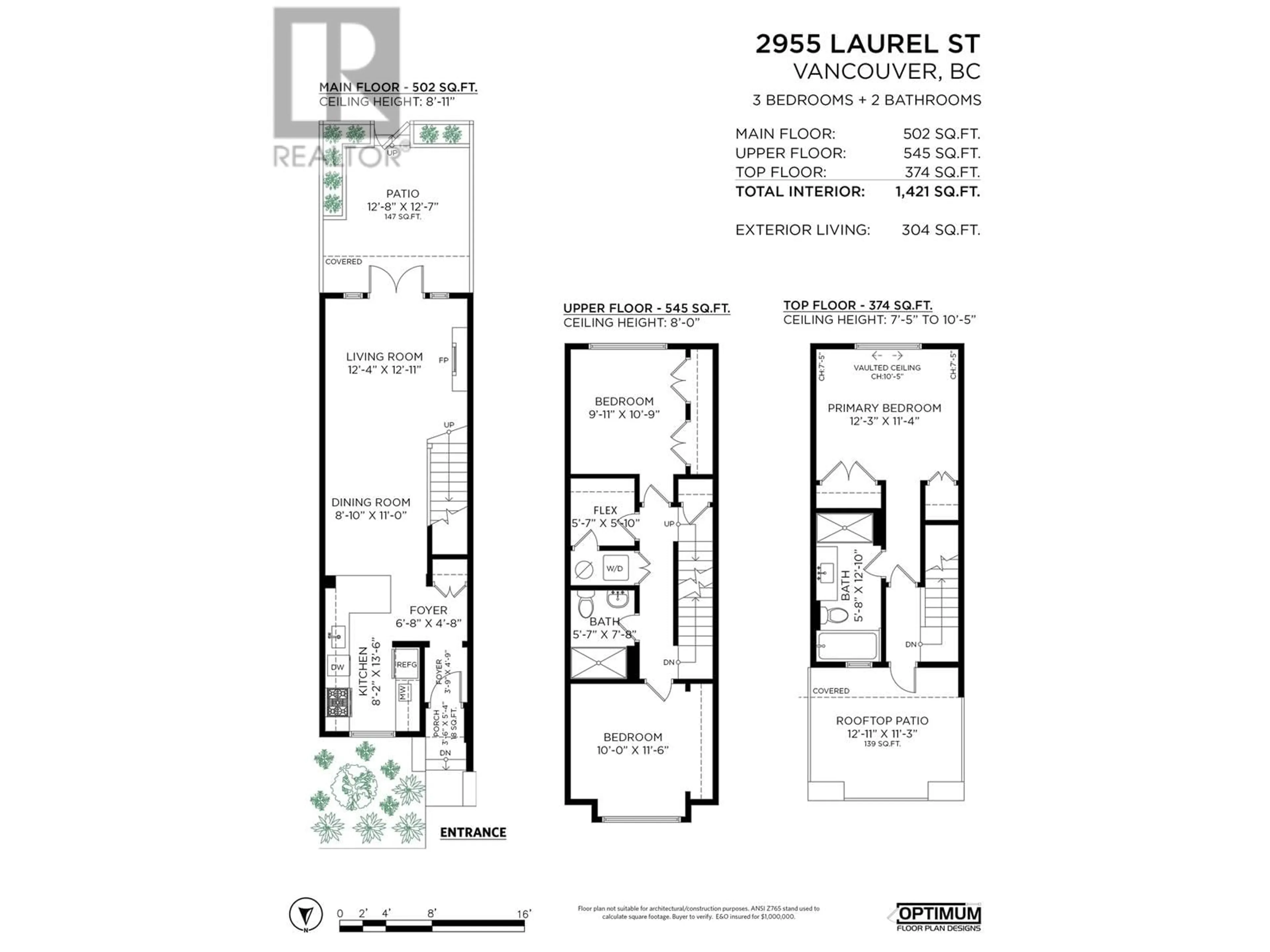 Floor plan for 2955 LAUREL STREET, Vancouver British Columbia V5Z3T4