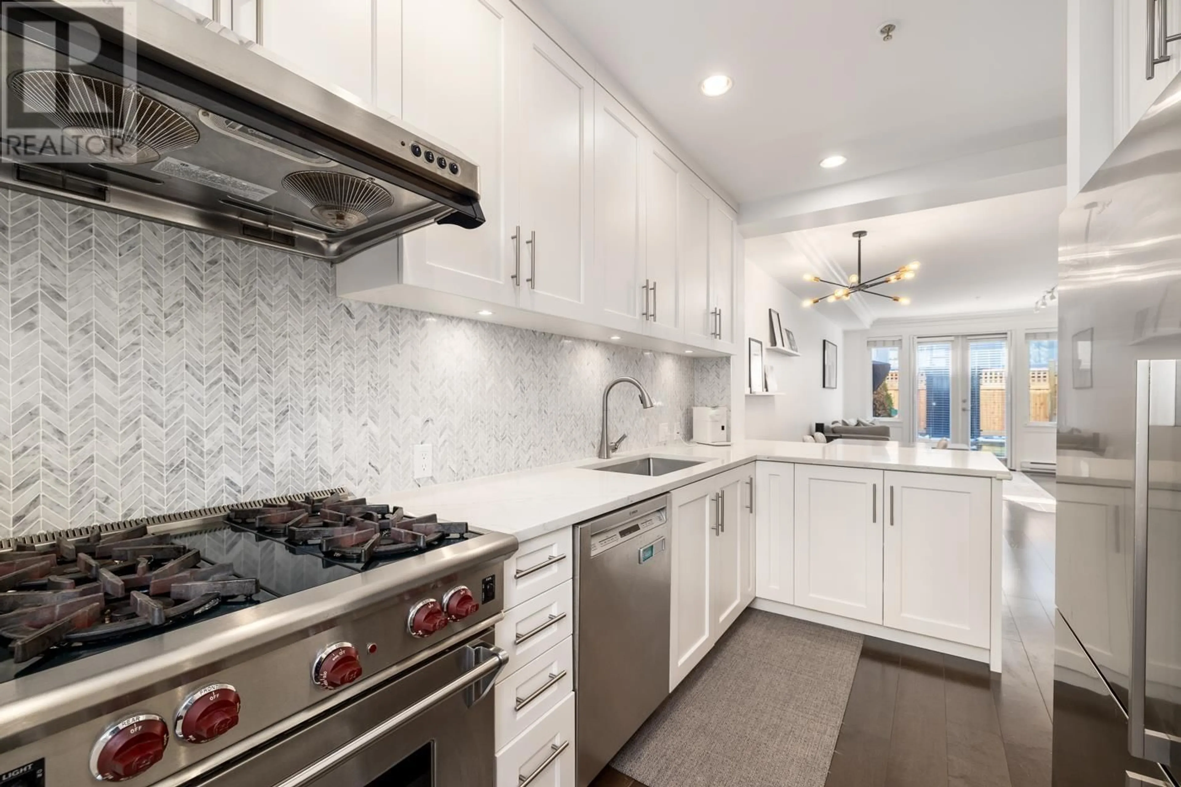 Contemporary kitchen, ceramic/tile floor for 2955 LAUREL STREET, Vancouver British Columbia V5Z3T4