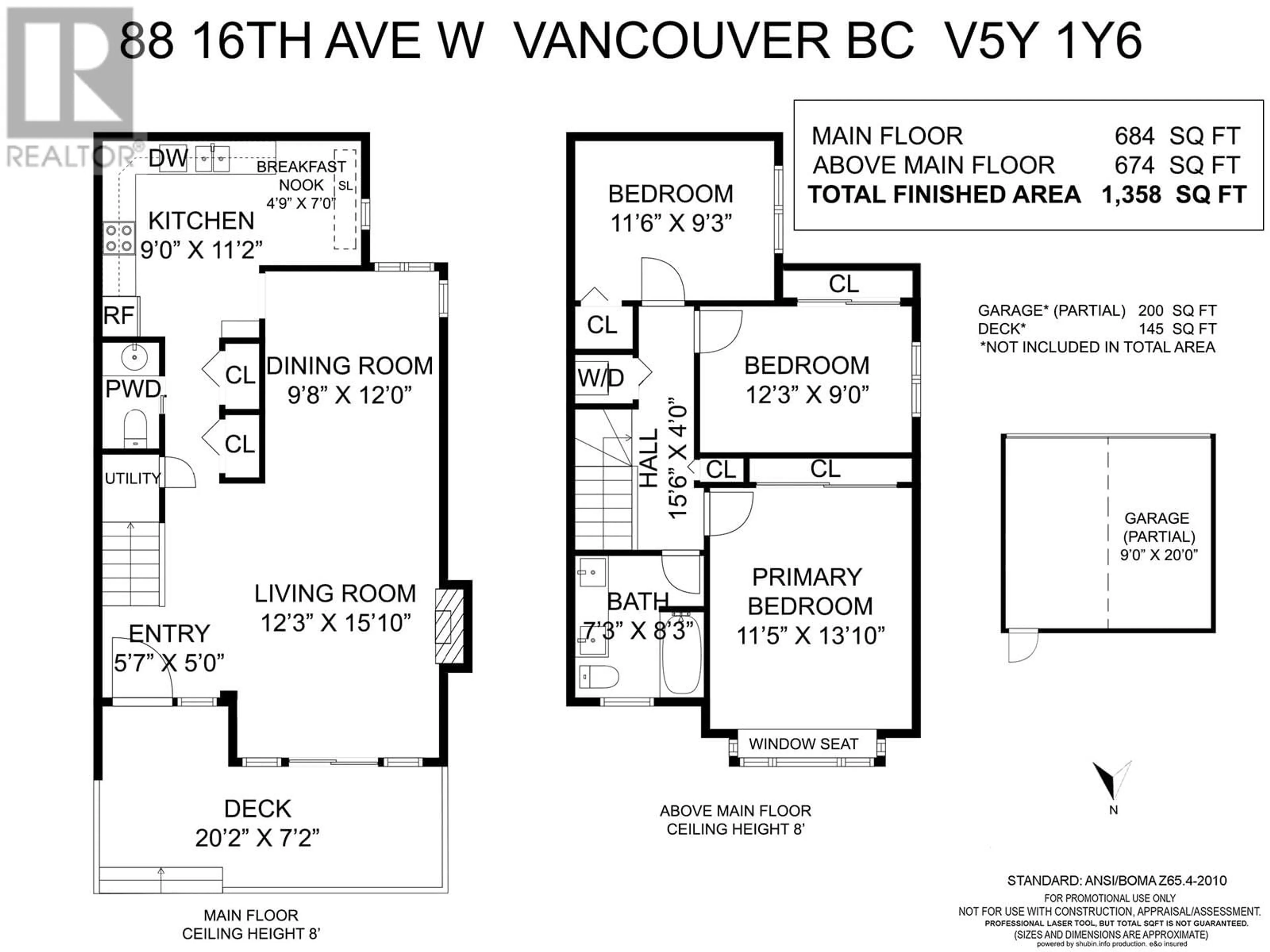 Floor plan for 88 W 16TH AVENUE, Vancouver British Columbia V5Y1Y6