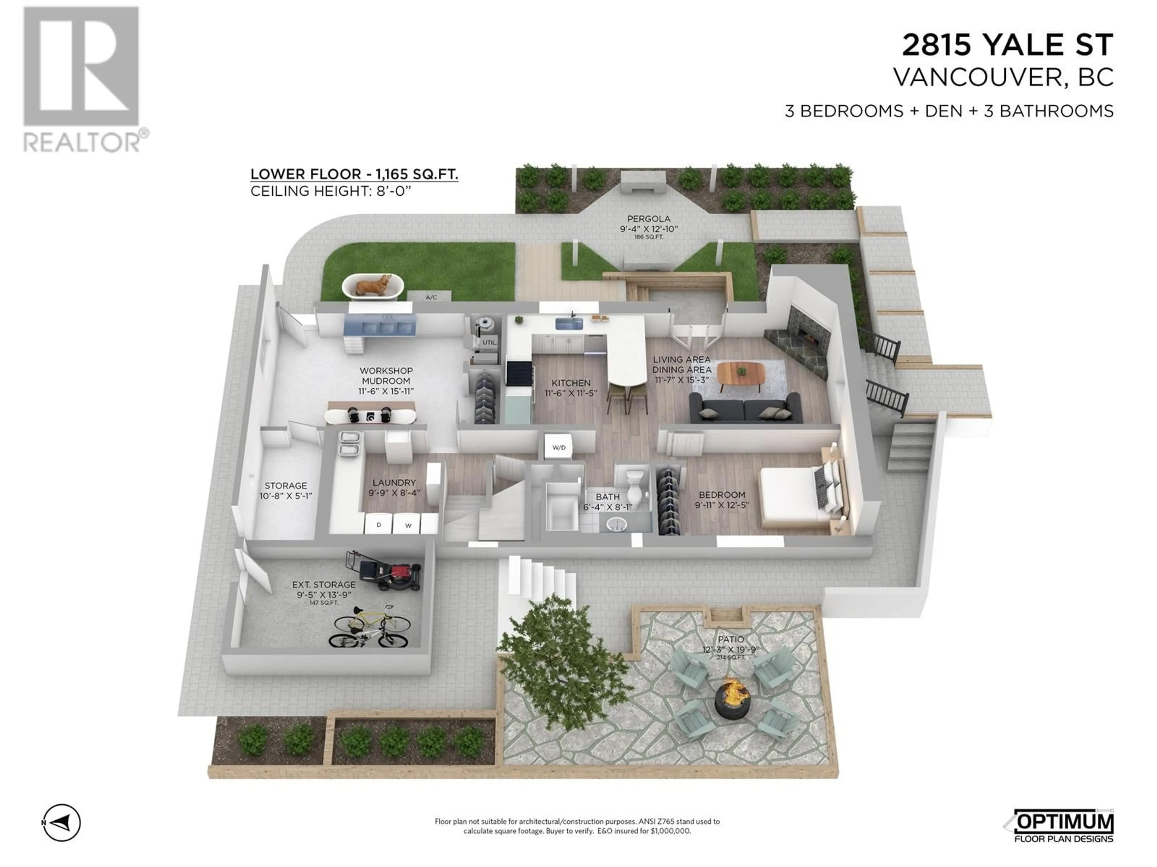 Floor plan for 2815 YALE STREET, Vancouver British Columbia V5K1C5