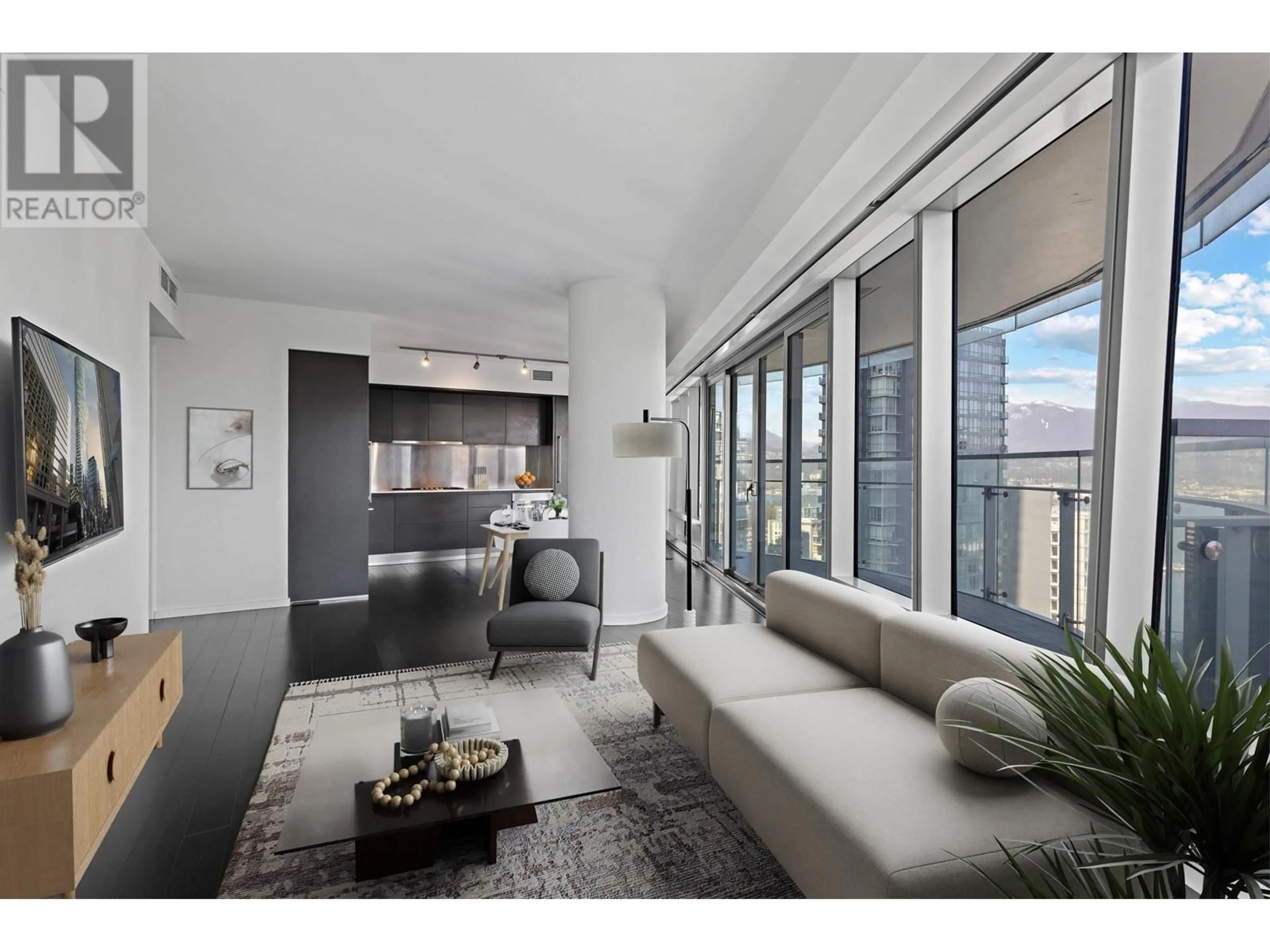 Living room with furniture, unknown for 3507 - 1151 GEORGIA STREET, Vancouver British Columbia V6E0B3
