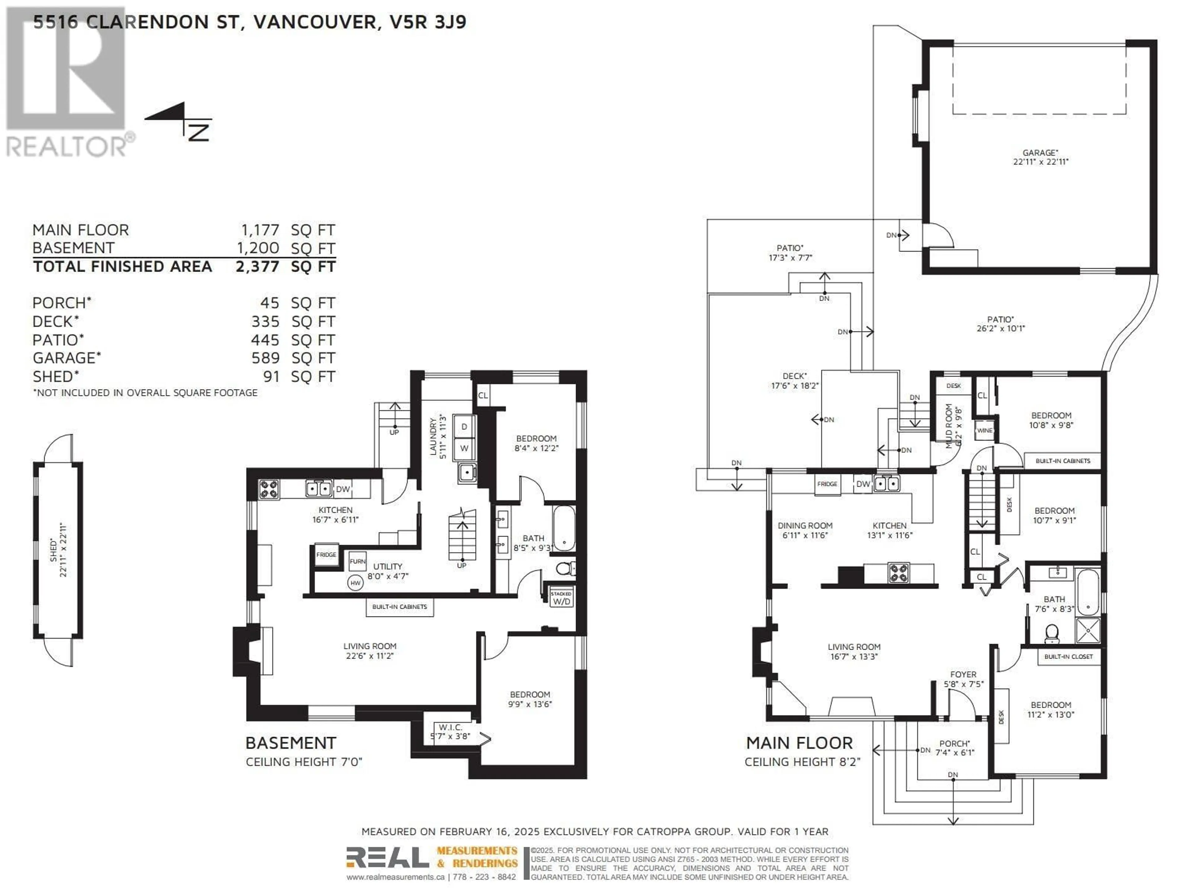 Floor plan for 5516 CLARENDON STREET, Vancouver British Columbia V5R3J9