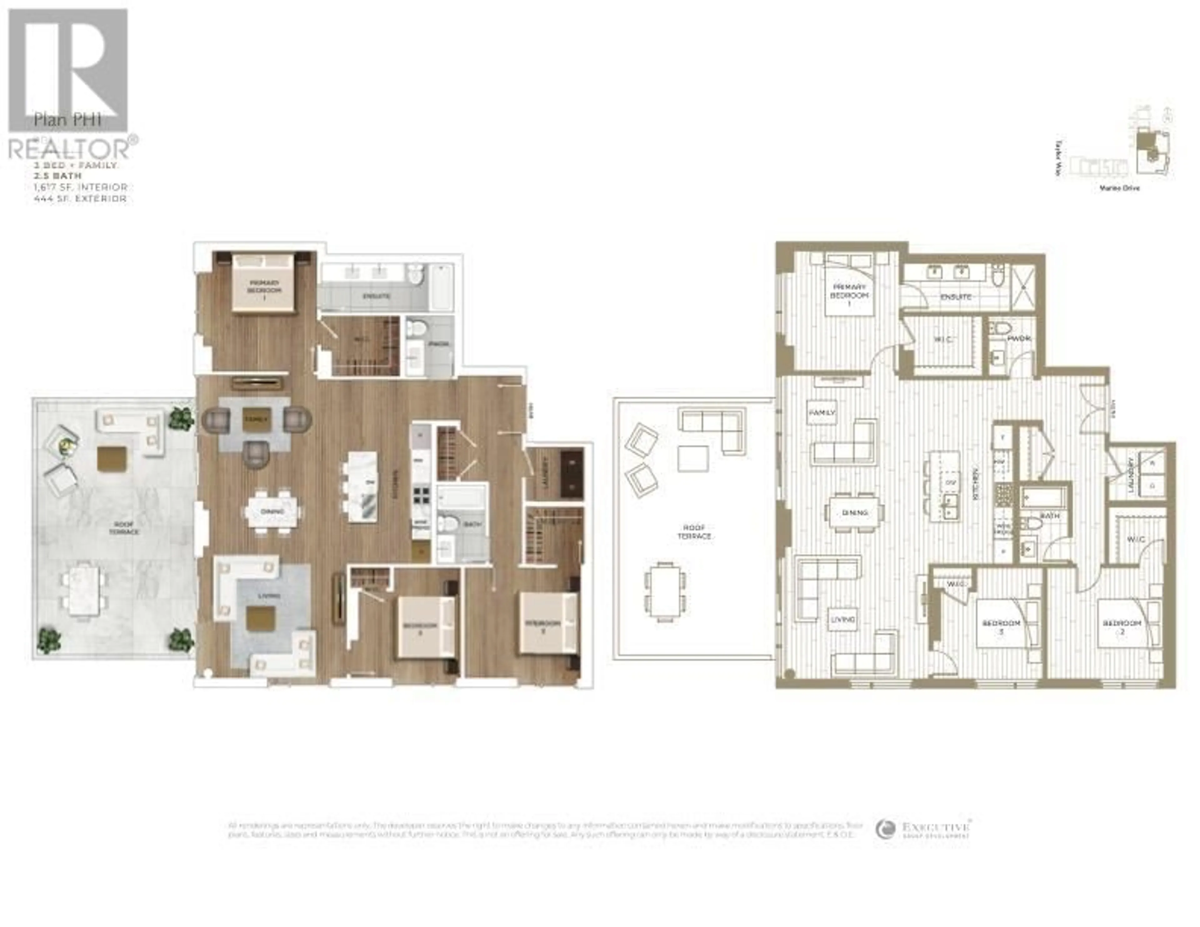 Floor plan for PH1 423 6TH STREET, West Vancouver British Columbia V7T0A1