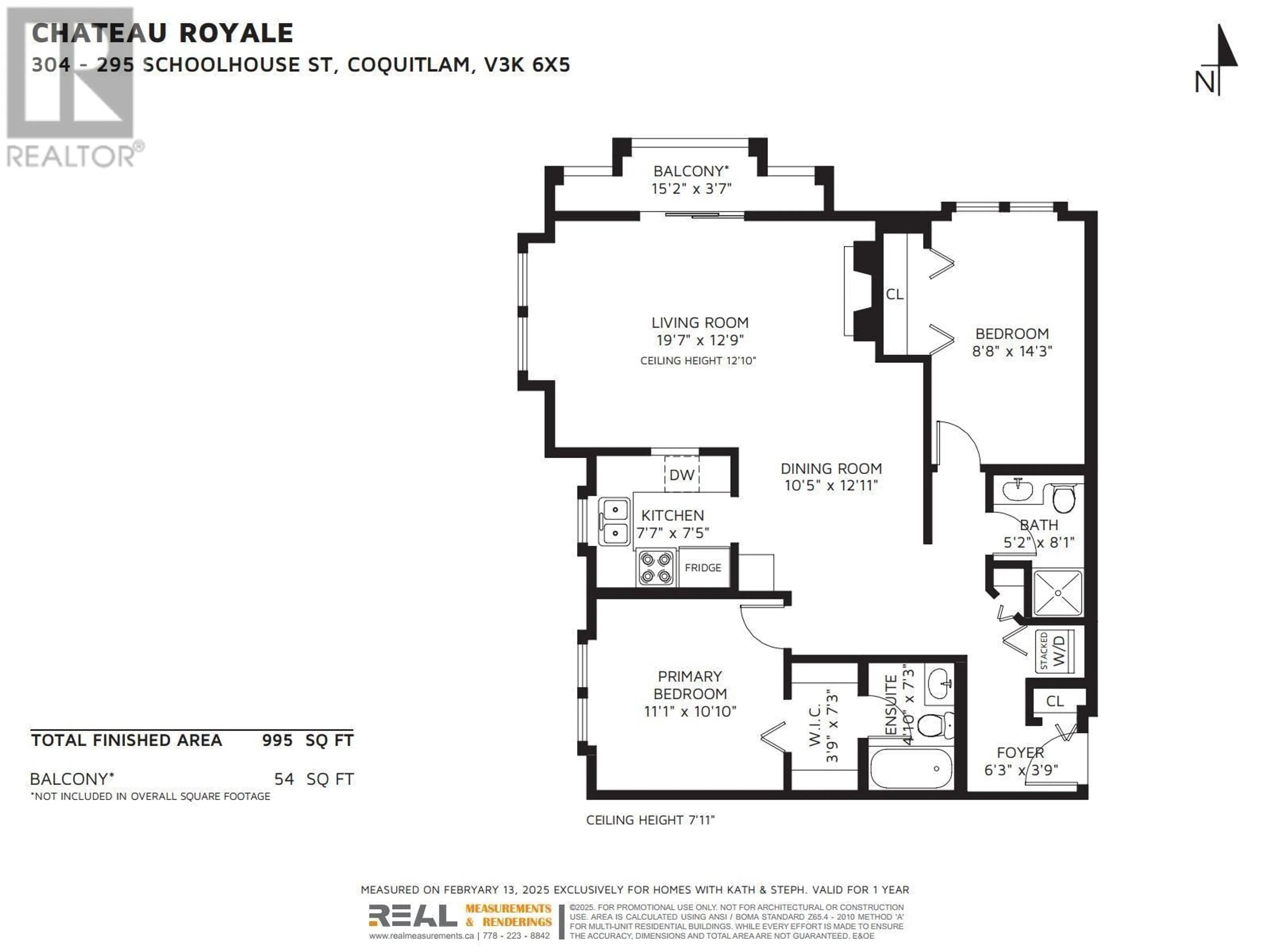 Floor plan for 304 295 SCHOOLHOUSE STREET, Coquitlam British Columbia V3K6X5