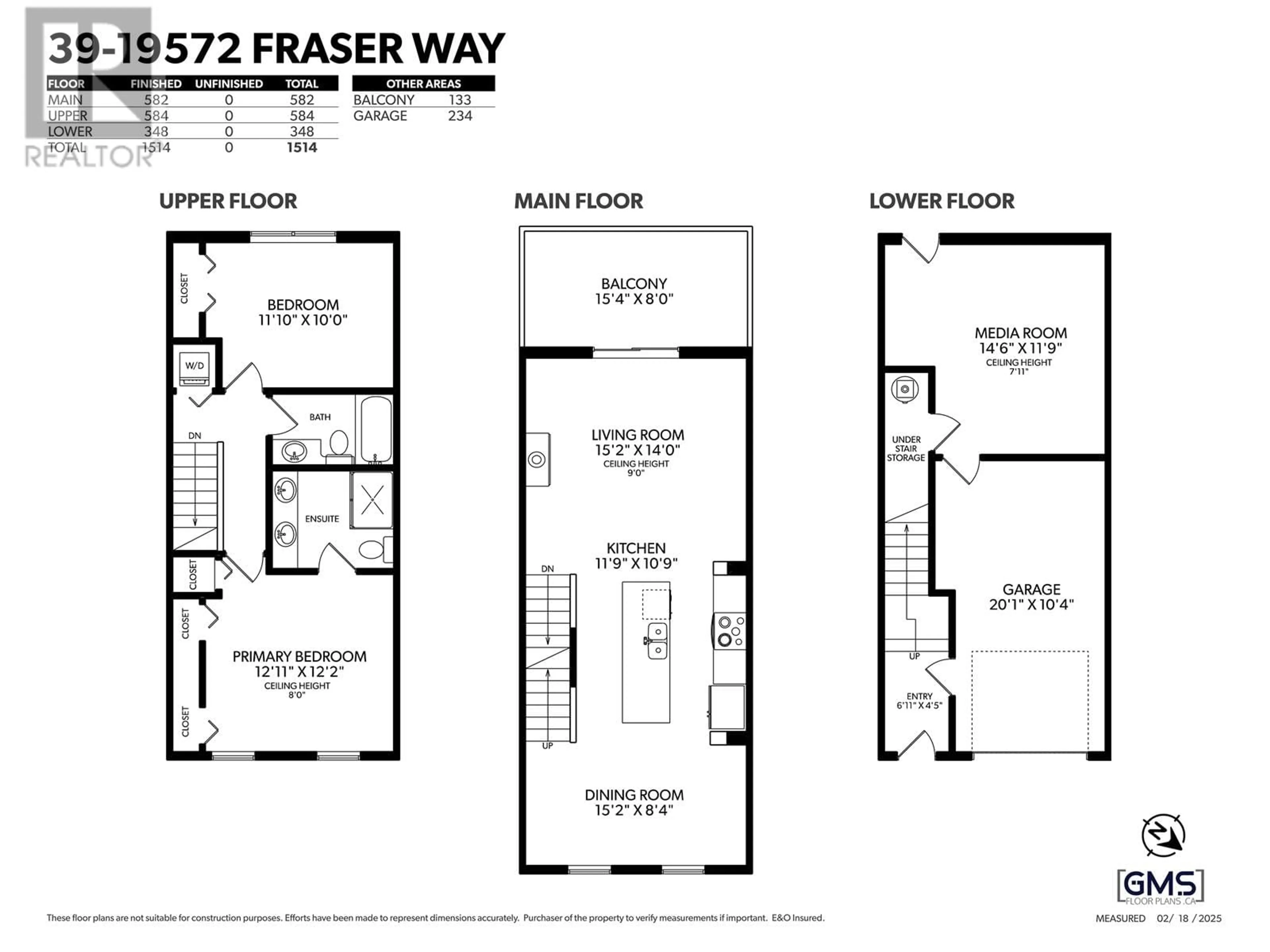 Floor plan for 39 19572 FRASER WAY, Pitt Meadows British Columbia V3Y0A9