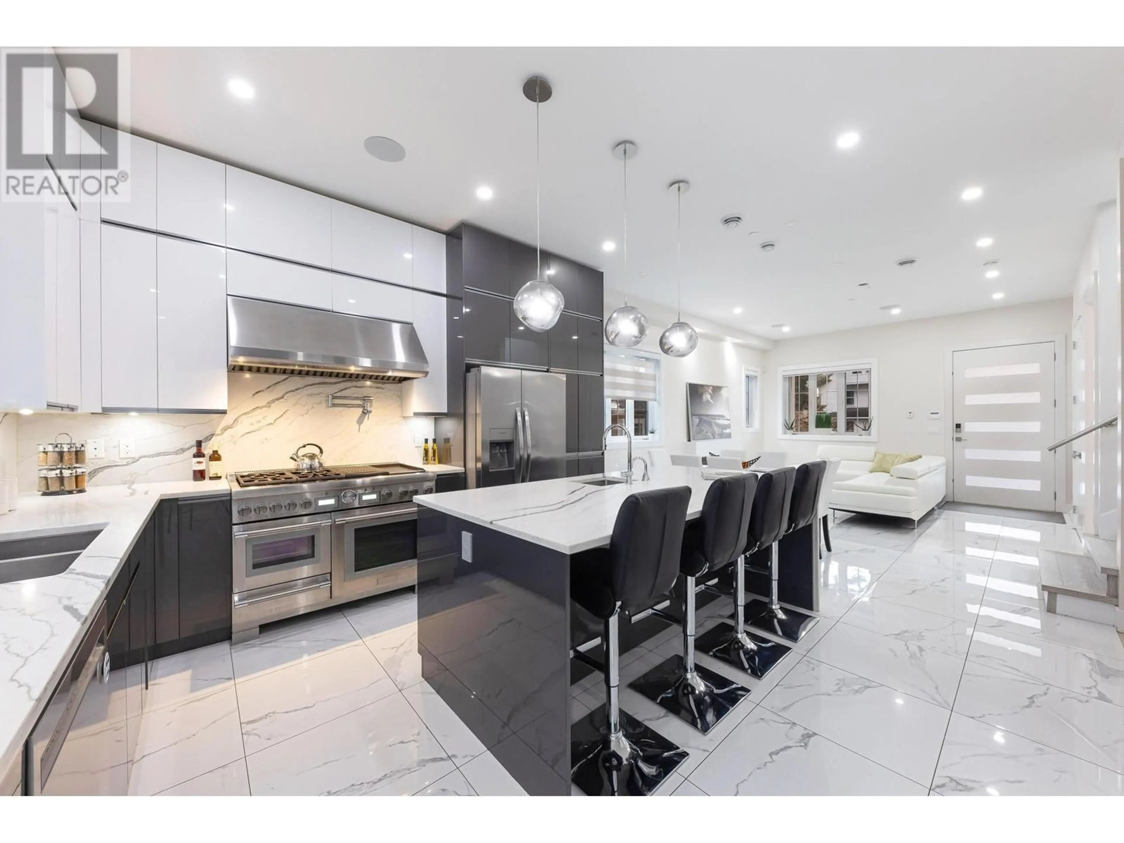 Contemporary kitchen, ceramic/tile floor for 888 E 12 AVENUE, Vancouver British Columbia V5T2J2