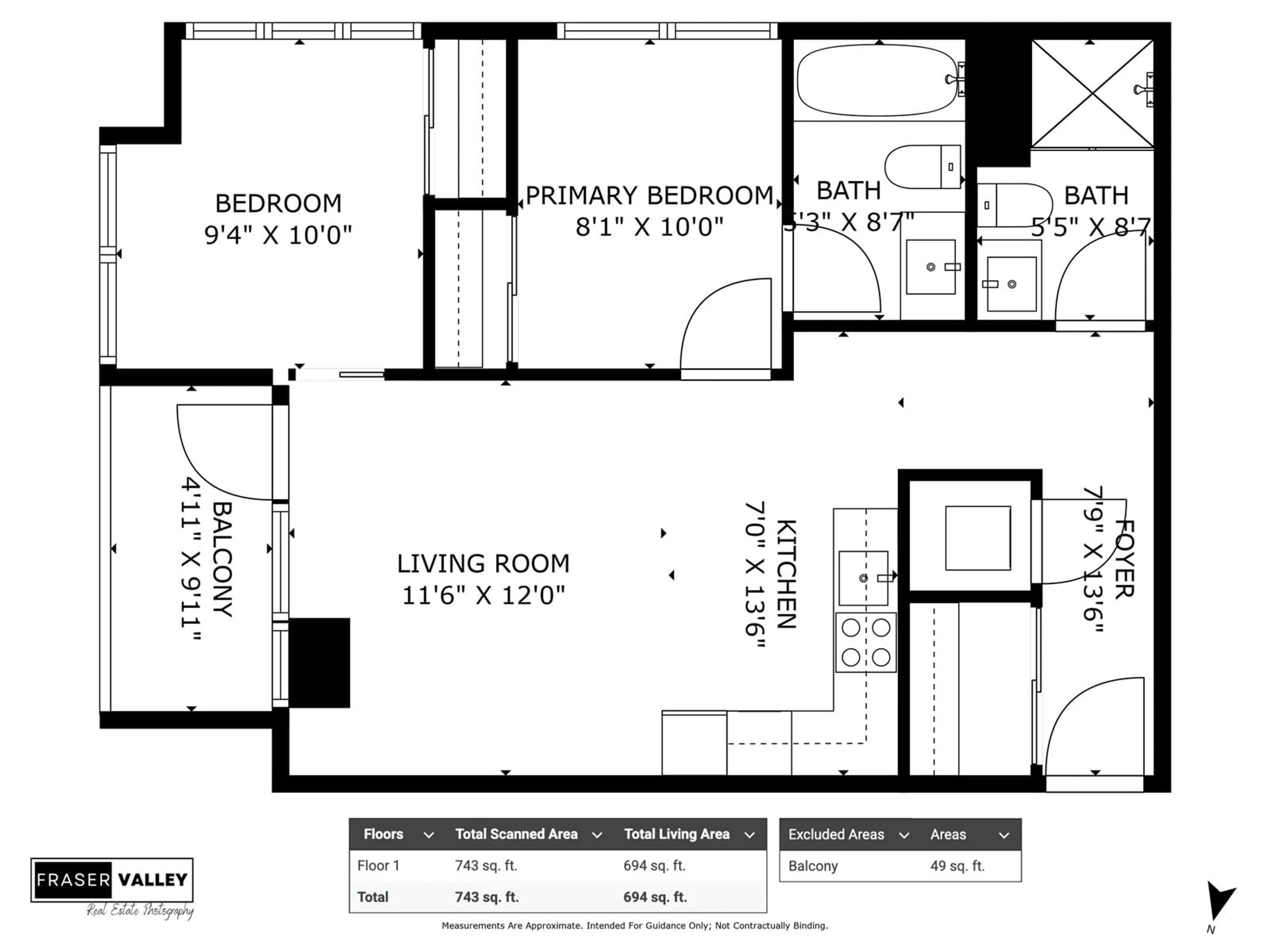 Floor plan for 1303 - 10626 CITY, Surrey British Columbia V3T0S3