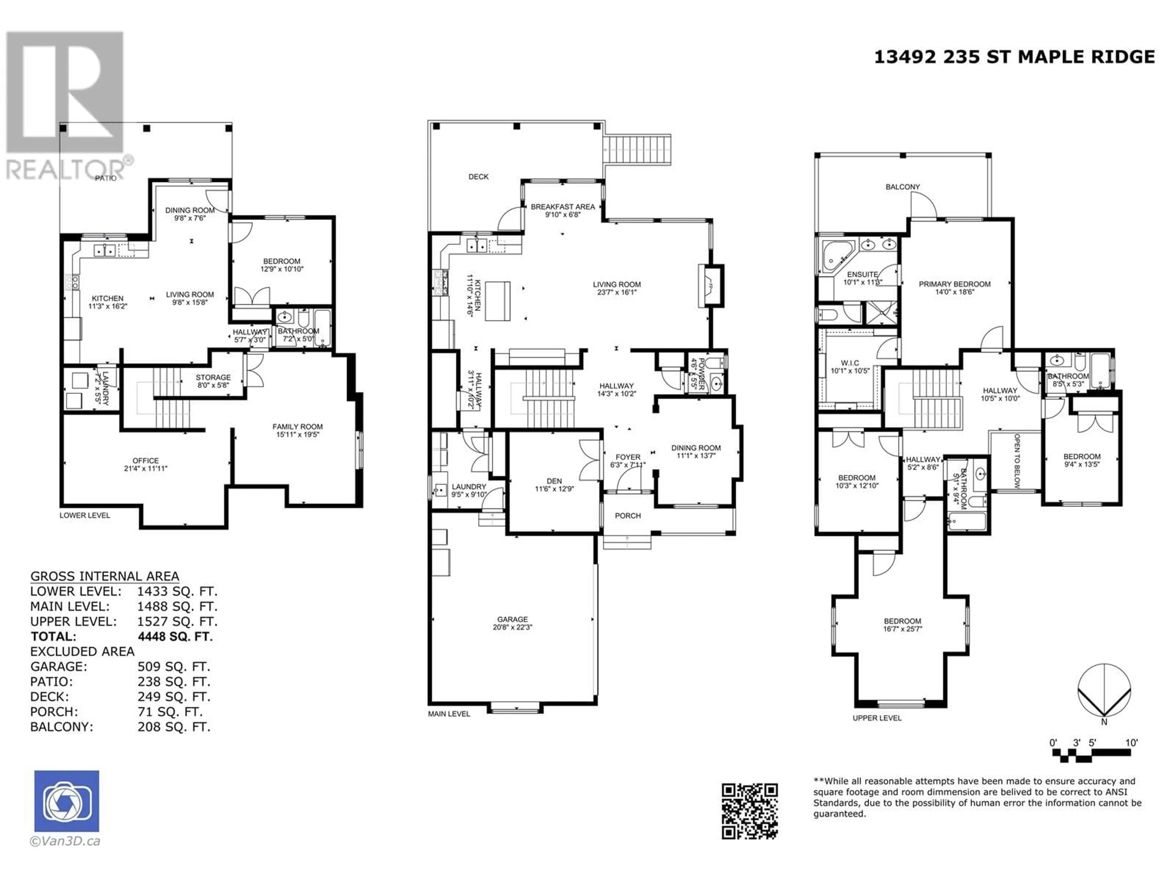 Floor plan for 13492 235 STREET, Maple Ridge British Columbia V4R2W3