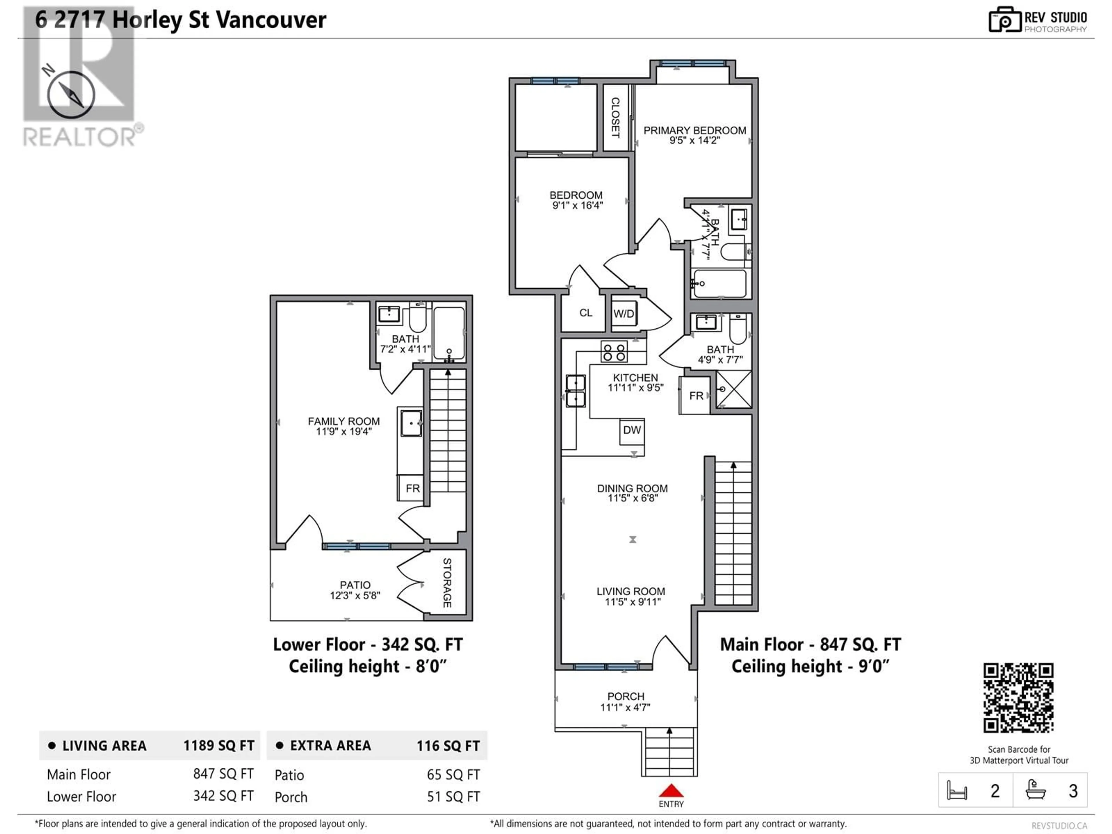 Floor plan for 6 - 2717 HORLEY STREET, Vancouver British Columbia V5R4R7