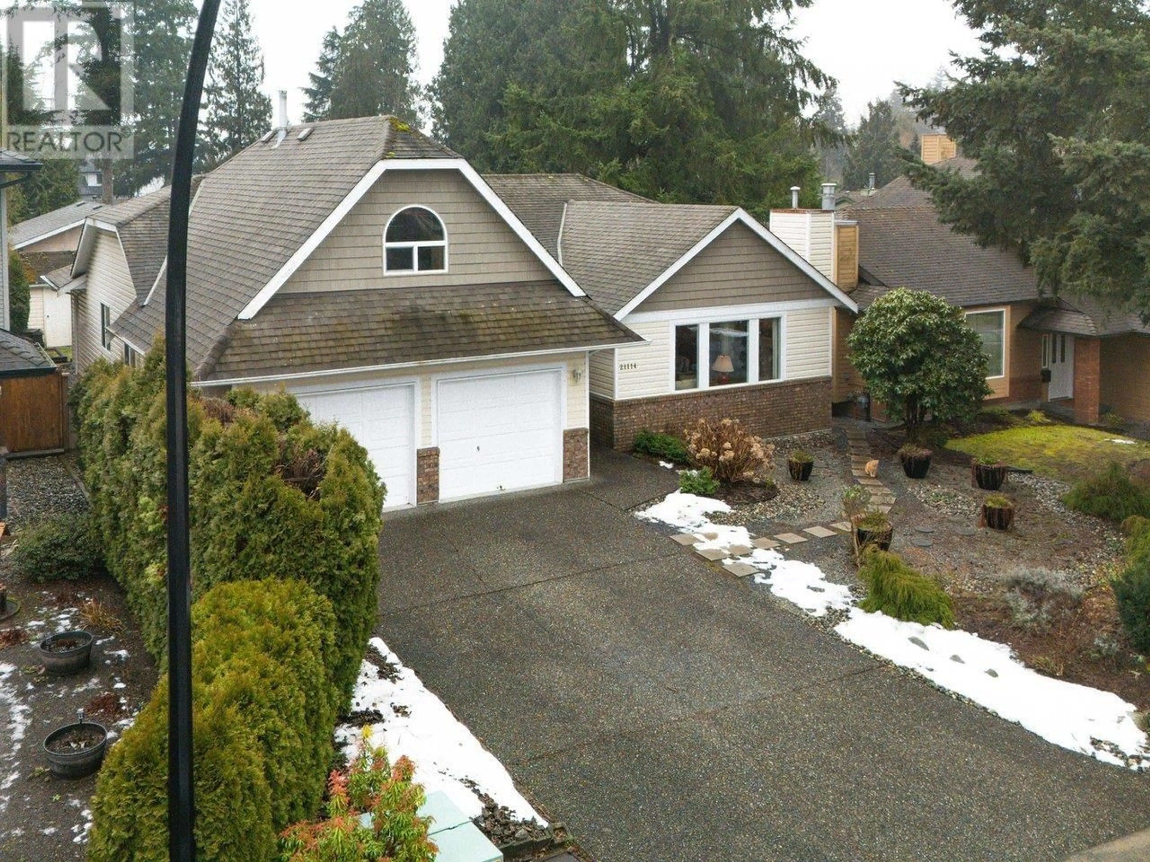 Home with vinyl exterior material, street for 21114 STONEHOUSE AVENUE, Maple Ridge British Columbia V2X8L9