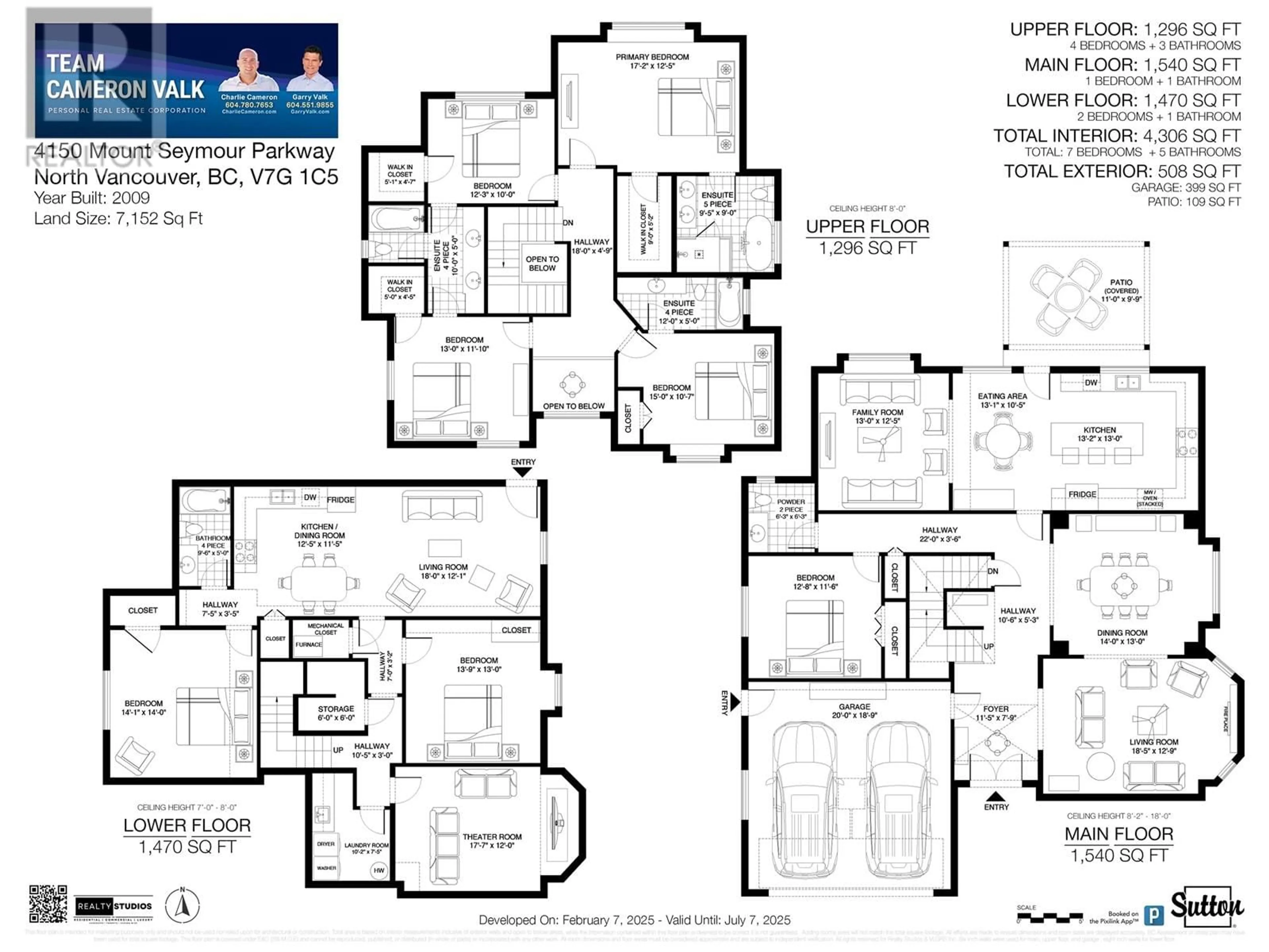 Floor plan for 4150 MT SEYMOUR PARKWAY, North Vancouver British Columbia V7G1C5