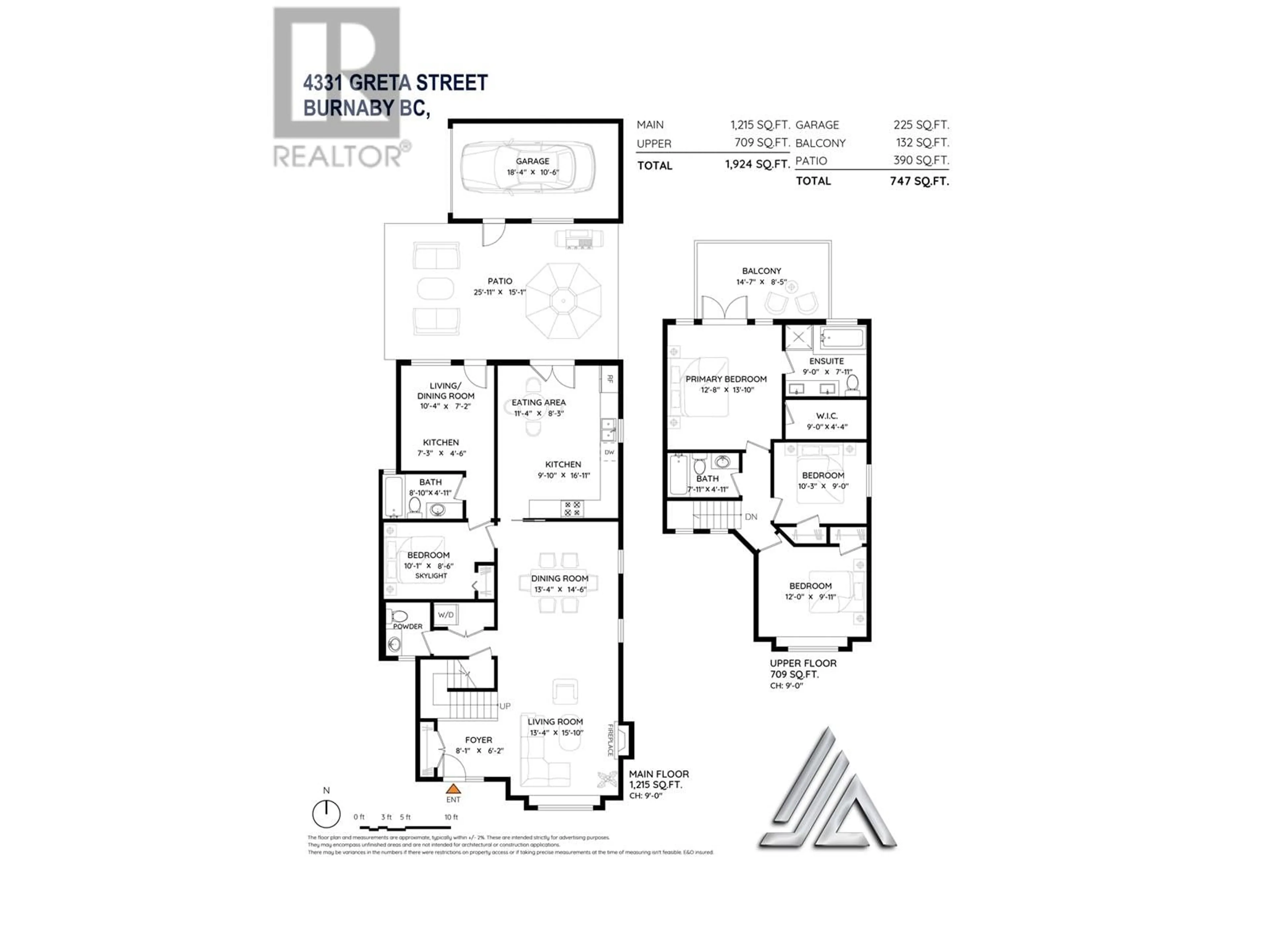 Floor plan for 4331 GRETA STREET, Burnaby British Columbia V5J1N9