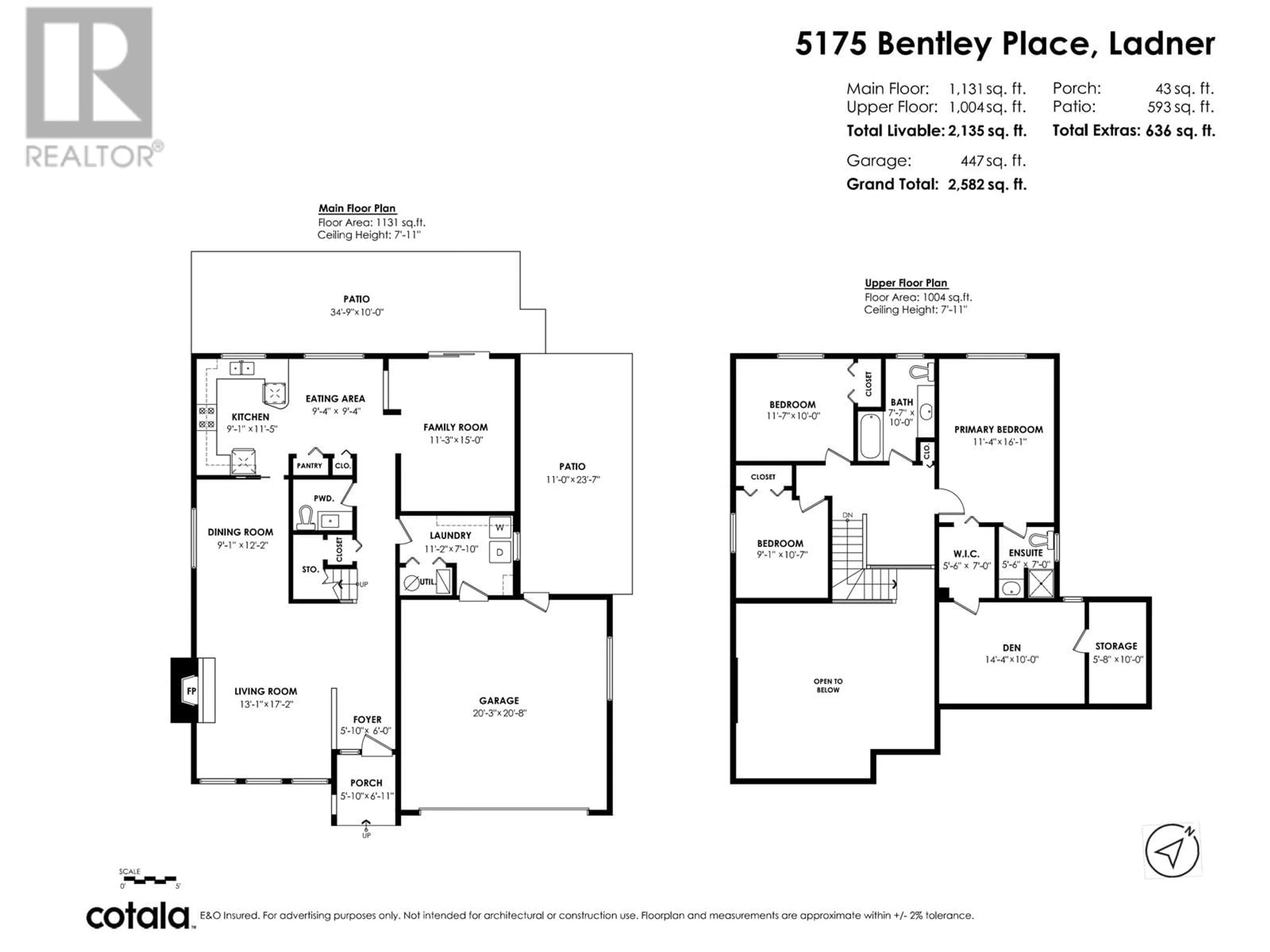 Floor plan for 5175 BENTLEY PLACE, Delta British Columbia V4K4B1