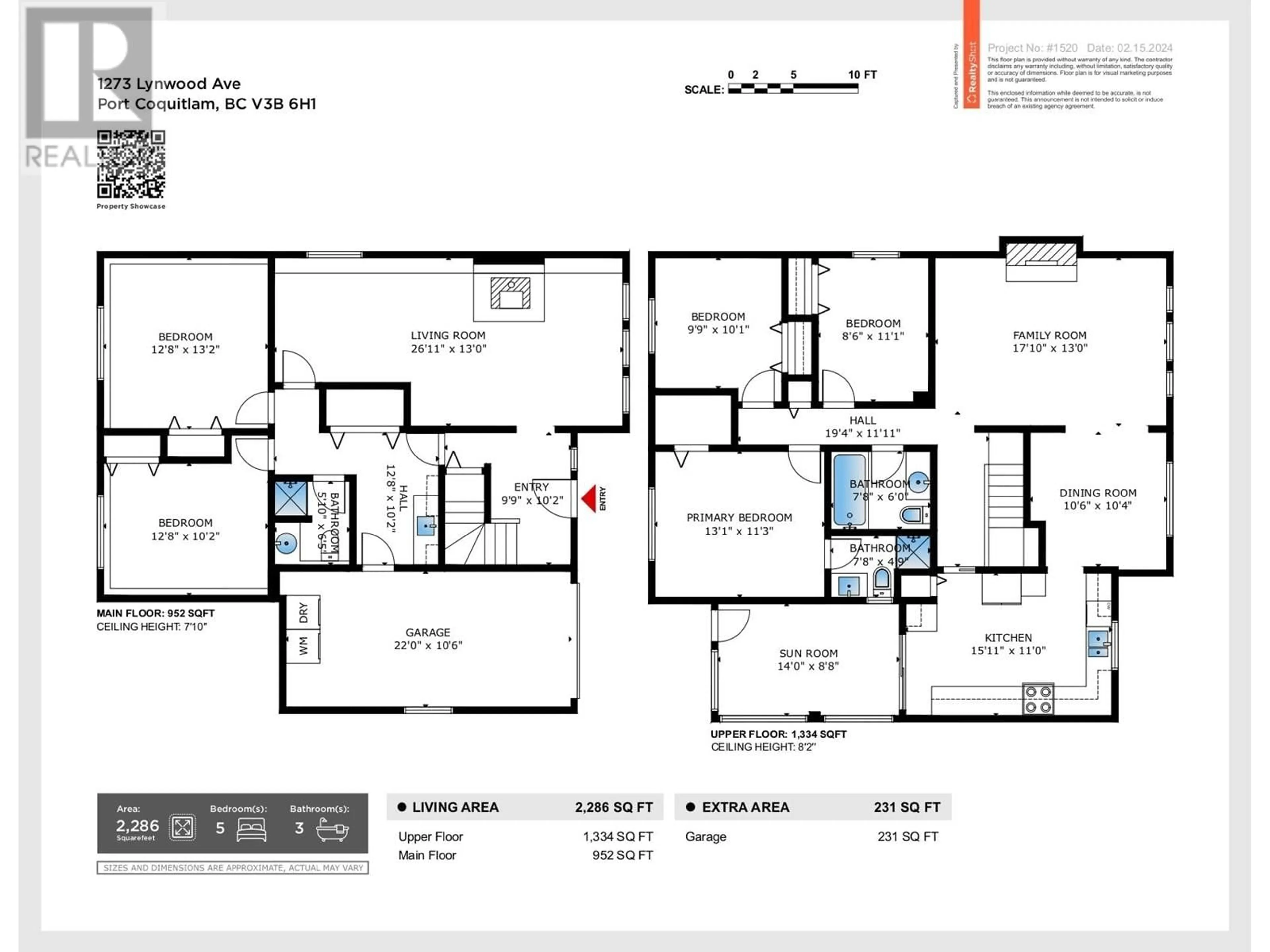 Floor plan for 1273 LYNWOOD AVENUE, Port Coquitlam British Columbia V3B6H1