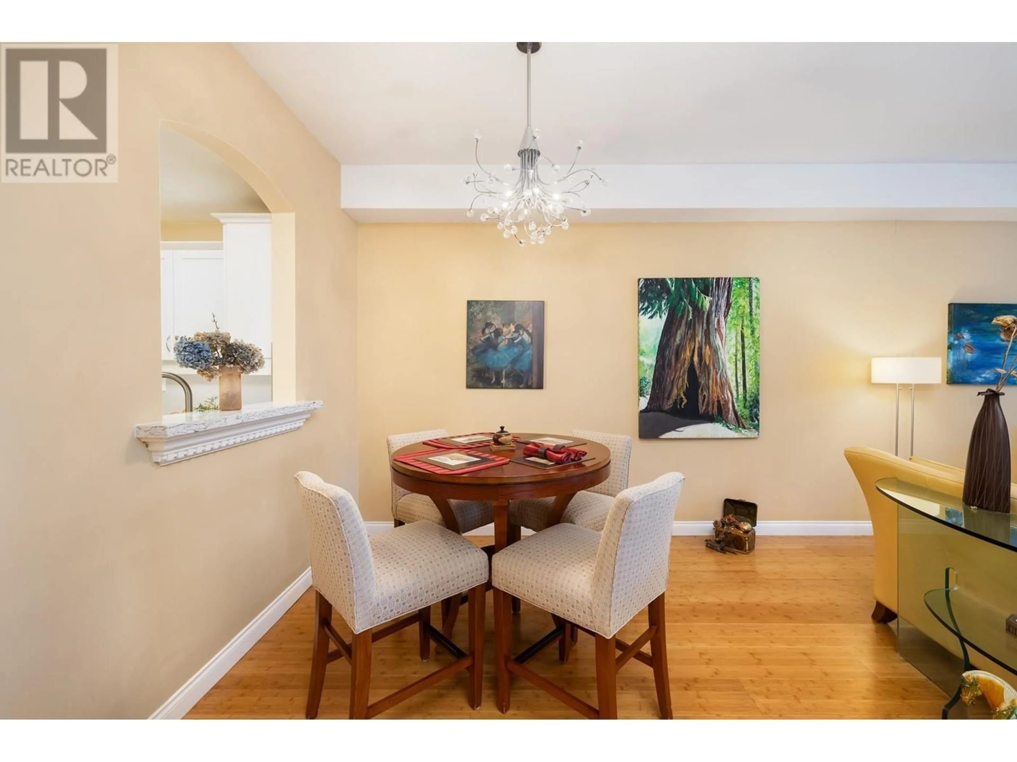 Dining room, wood/laminate floor for 131 5835 HAMPTON PLACE, Vancouver British Columbia V6T2G2