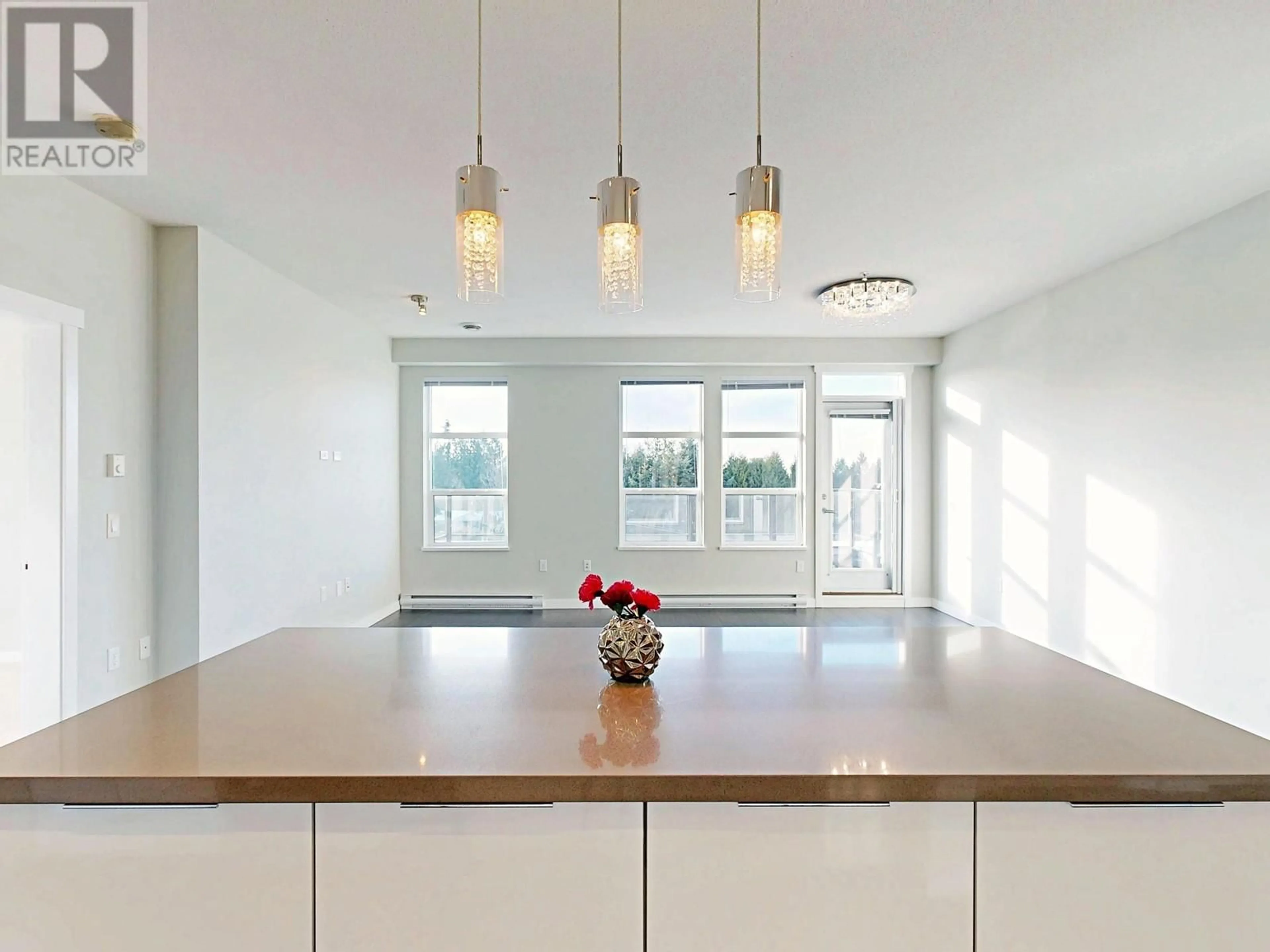 Contemporary kitchen, wood/laminate floor for 501 - 609 COTTONWOOD AVENUE, Coquitlam British Columbia V3J0H2
