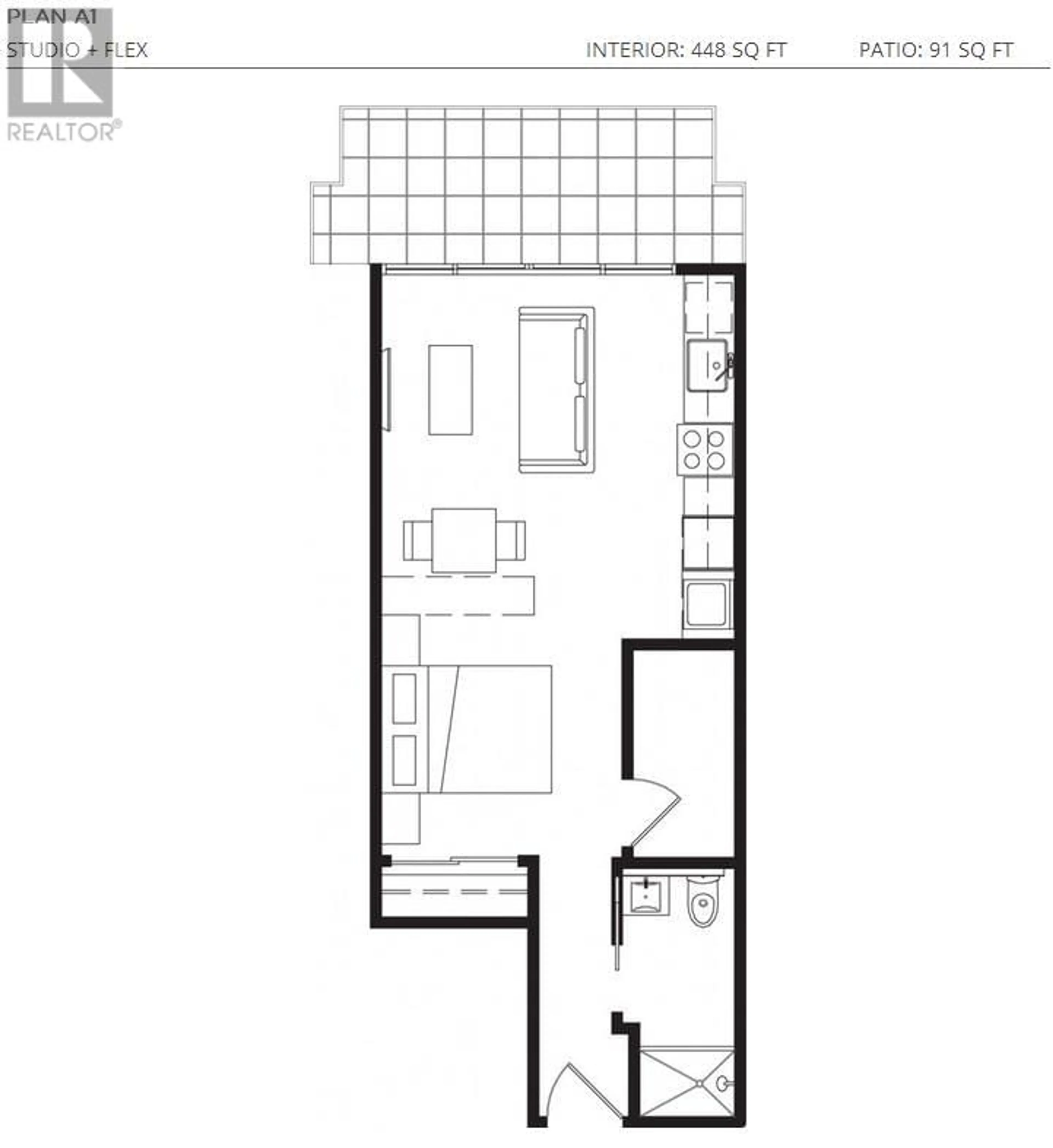 Floor plan for 201 1661 E 2ND AVENUE, Vancouver British Columbia V5N1E1