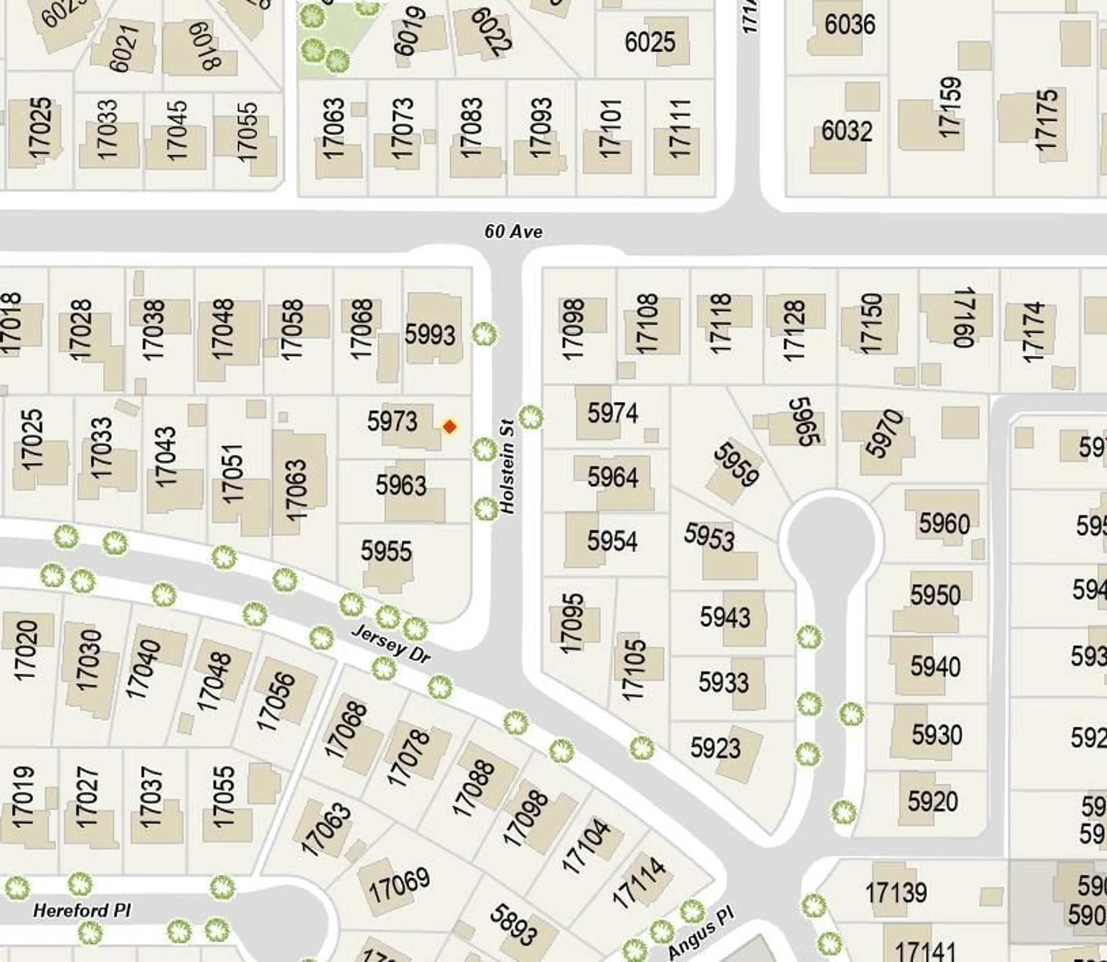 Picture of a map for 5973 HOLSTEIN STREET, Surrey British Columbia V3S3Y9