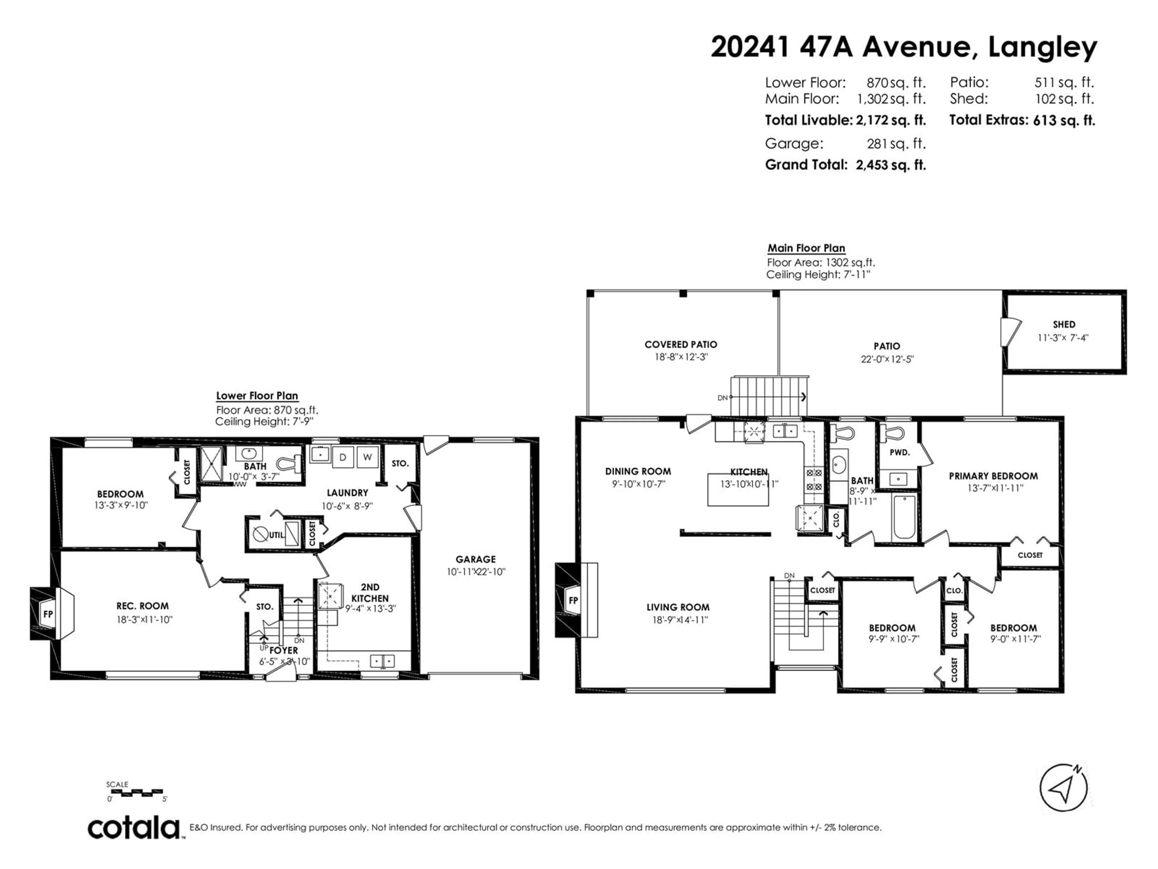 Floor plan for 20241 47A AVENUE, Langley British Columbia V3A5K9