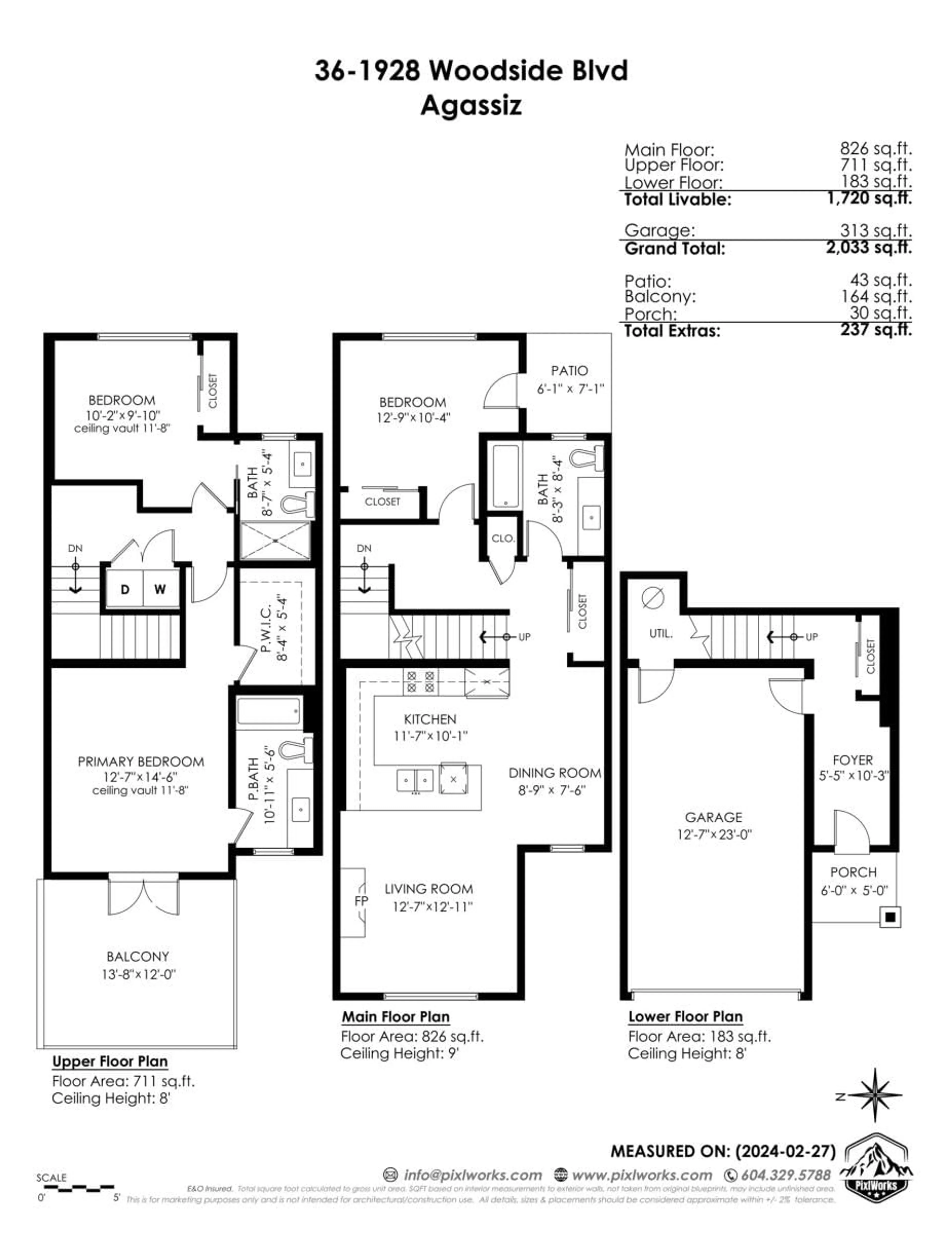 Floor plan for 36 - 1928 WOODSIDE BOULEVARD, Agassiz British Columbia V0M1A1