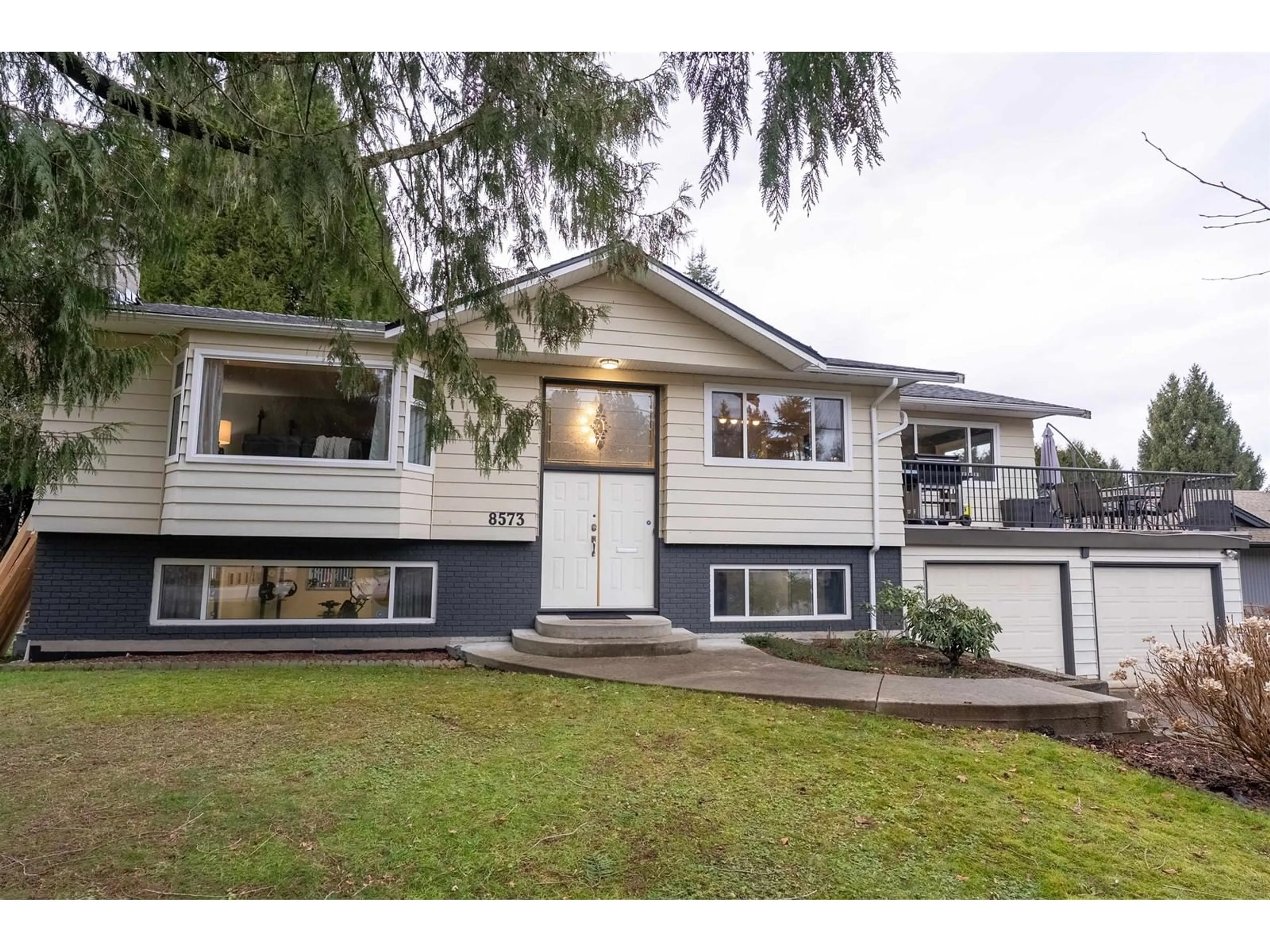 Home with vinyl exterior material, street for 8573 109B STREET, Delta British Columbia V4C4H4