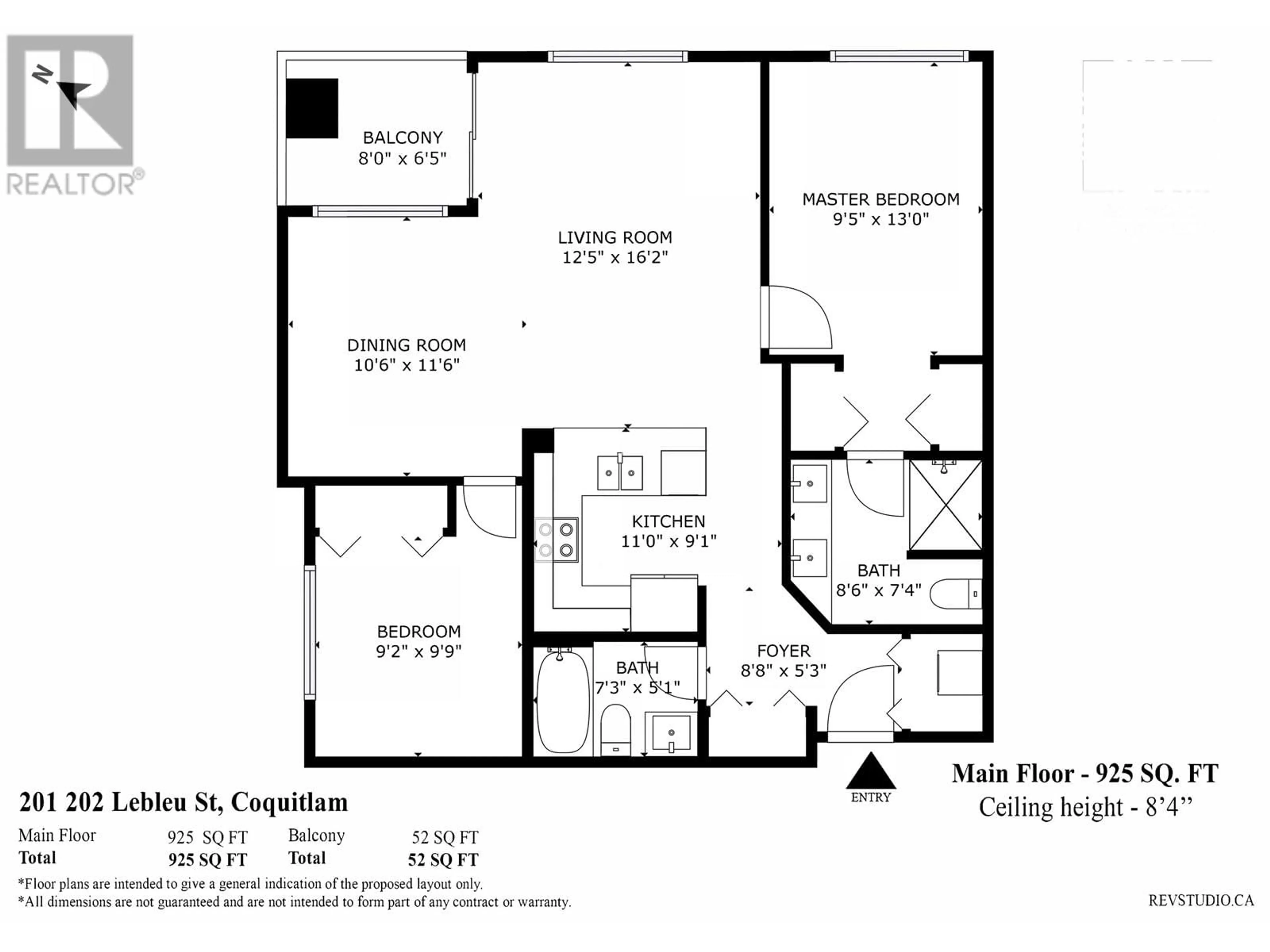 Floor plan for 201 - 202 LEBLEU STREET, Coquitlam British Columbia V3K4L6