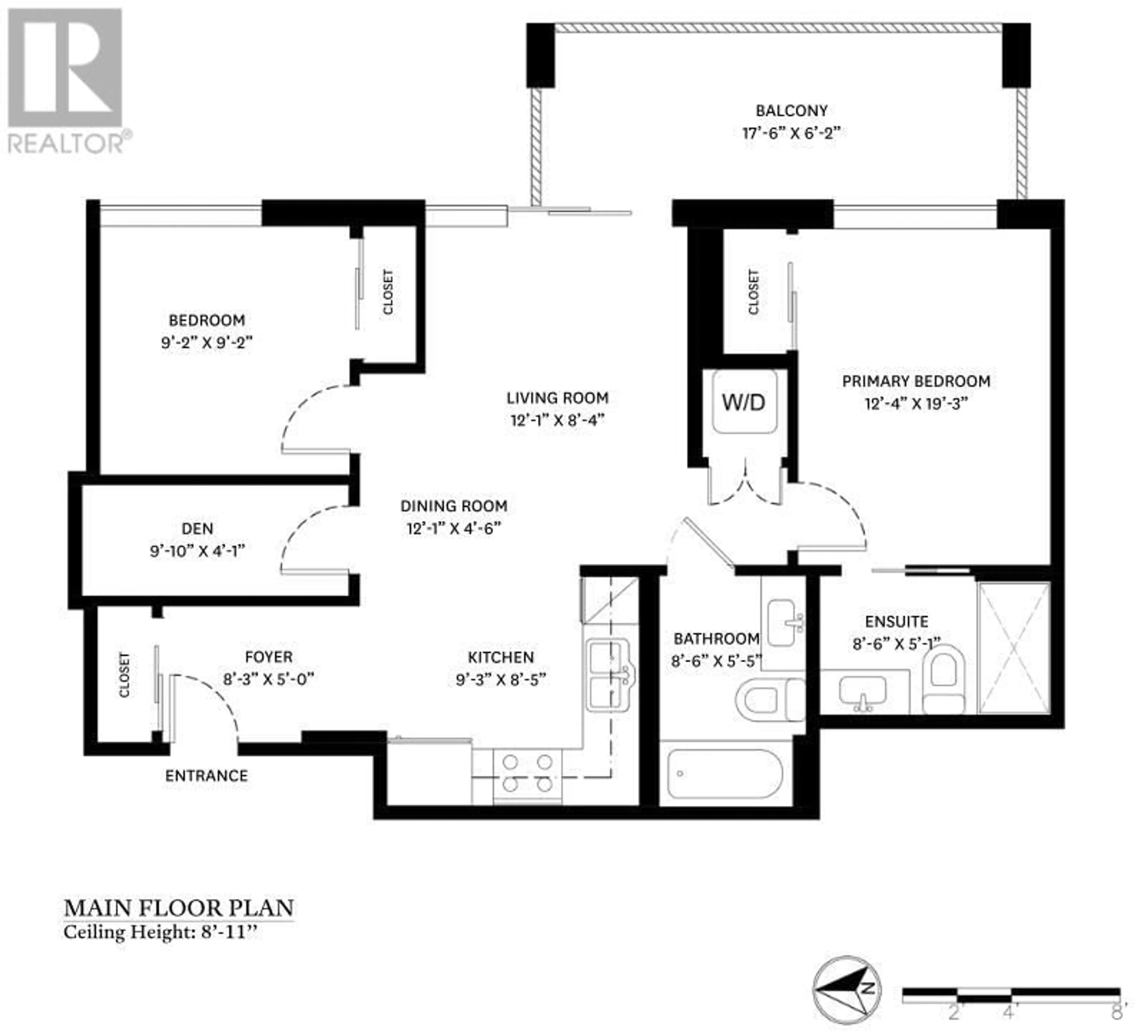 Floor plan for 1404 3581 E KENT AVENUE NORTH, Vancouver British Columbia V5S0H6