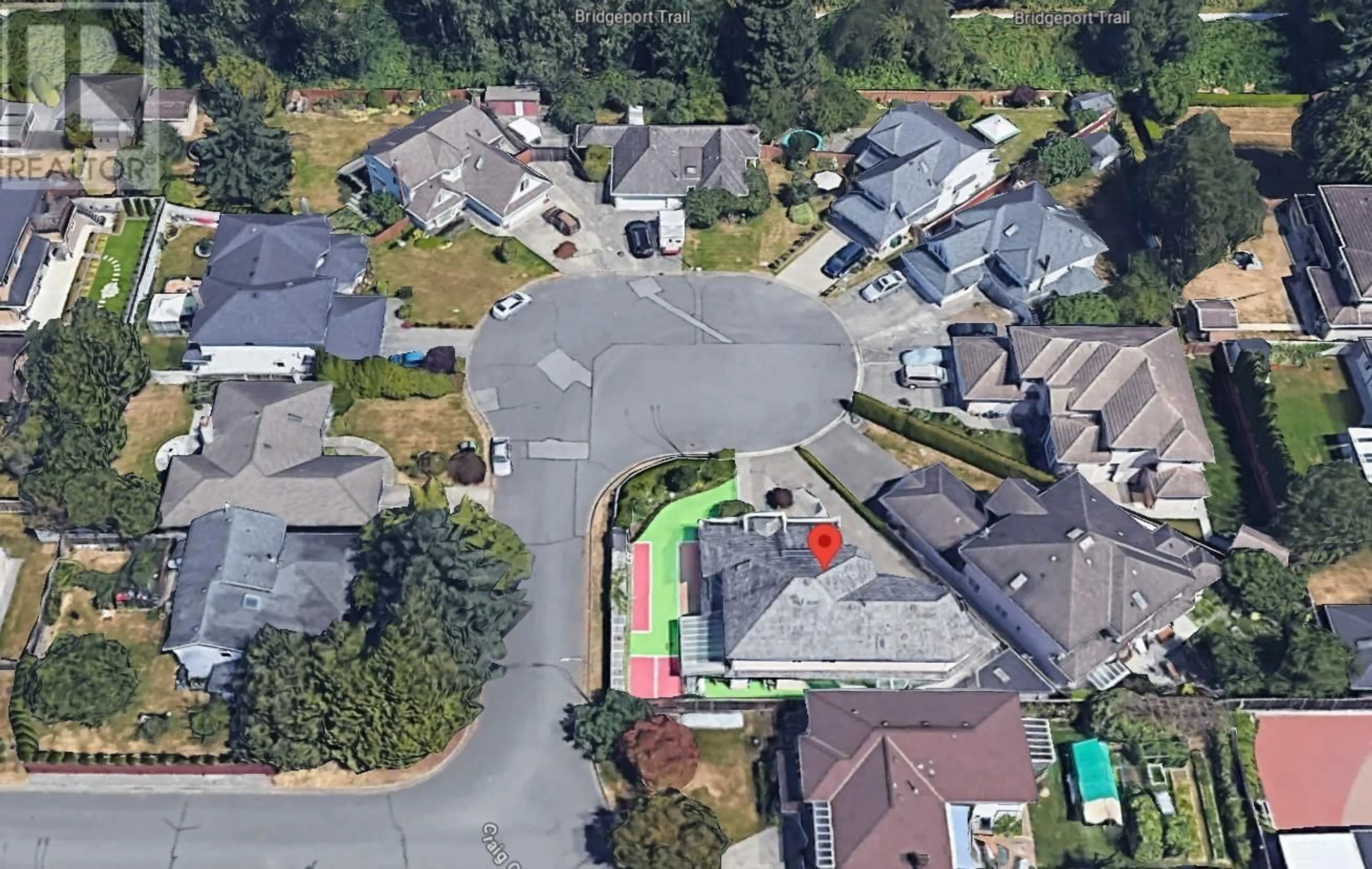 A pic from outside/outdoor area/front of a property/back of a property/a pic from drone, street for 10320 CRAIG COURT, Richmond British Columbia V6X3J8