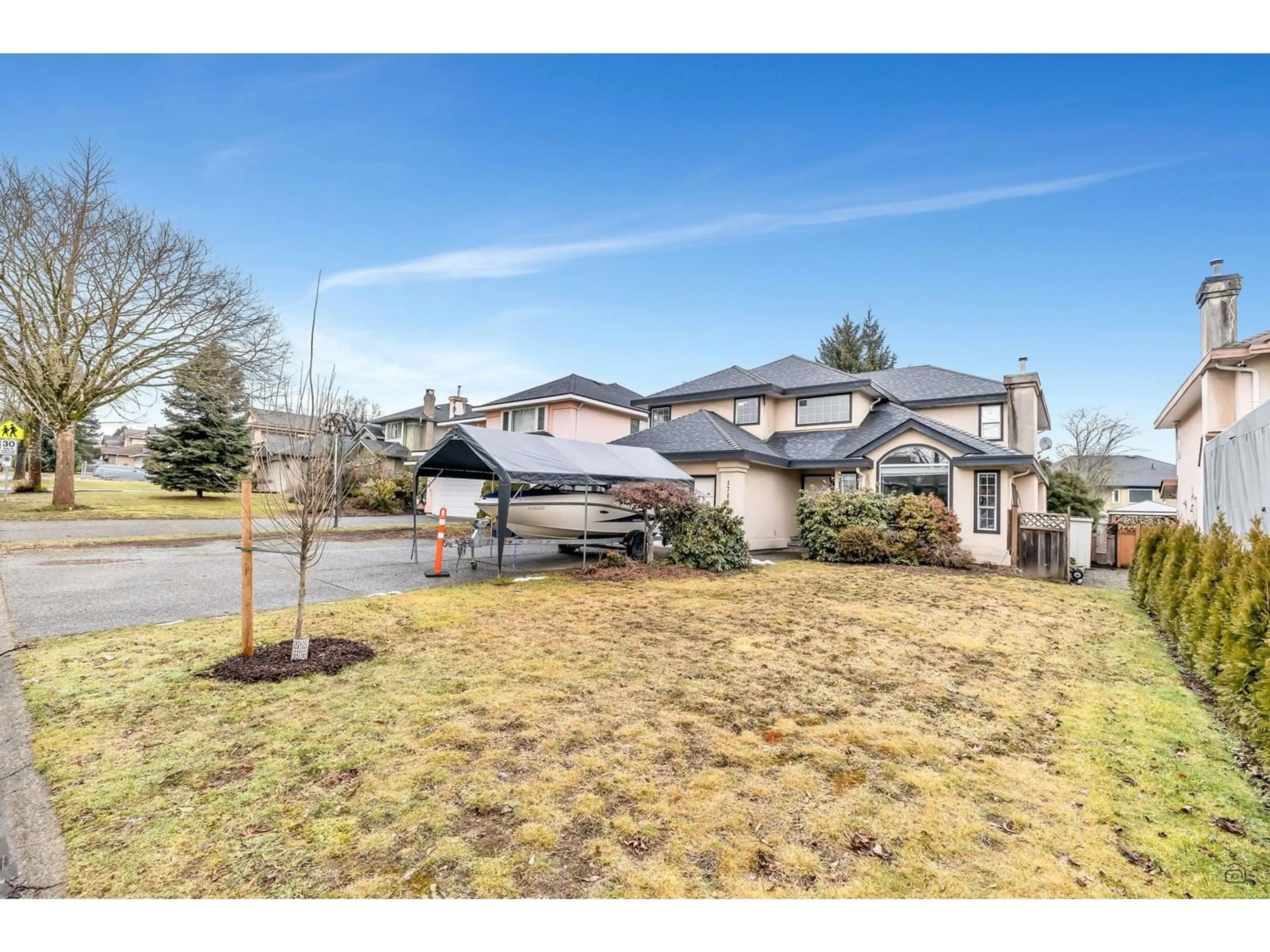 A pic from outside/outdoor area/front of a property/back of a property/a pic from drone, street for 17163 102 AVENUE, Surrey British Columbia V4N3L4