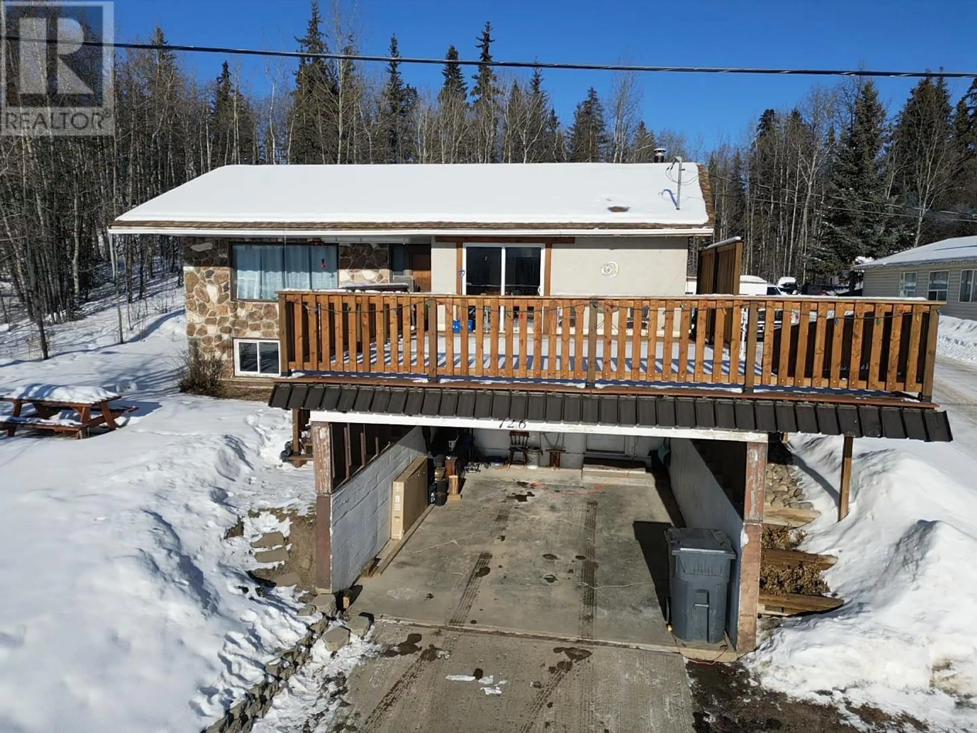 A pic from outside/outdoor area/front of a property/back of a property/a pic from drone, unknown for 726 MULVANEY CRESCENT, Burns Lake British Columbia V0J1E0