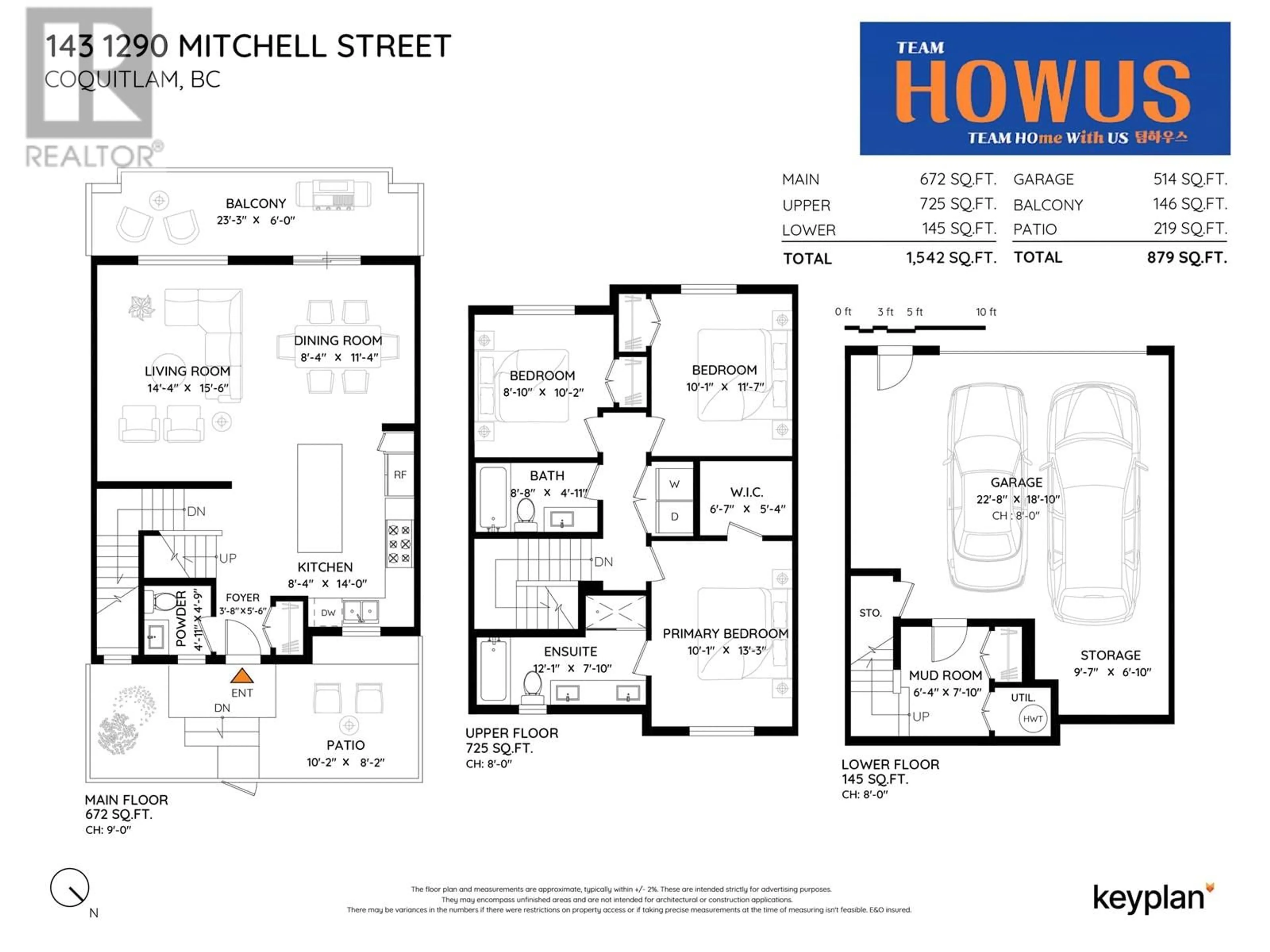 Floor plan for 143 1290 MITCHELL STREET, Coquitlam British Columbia V3E0N9