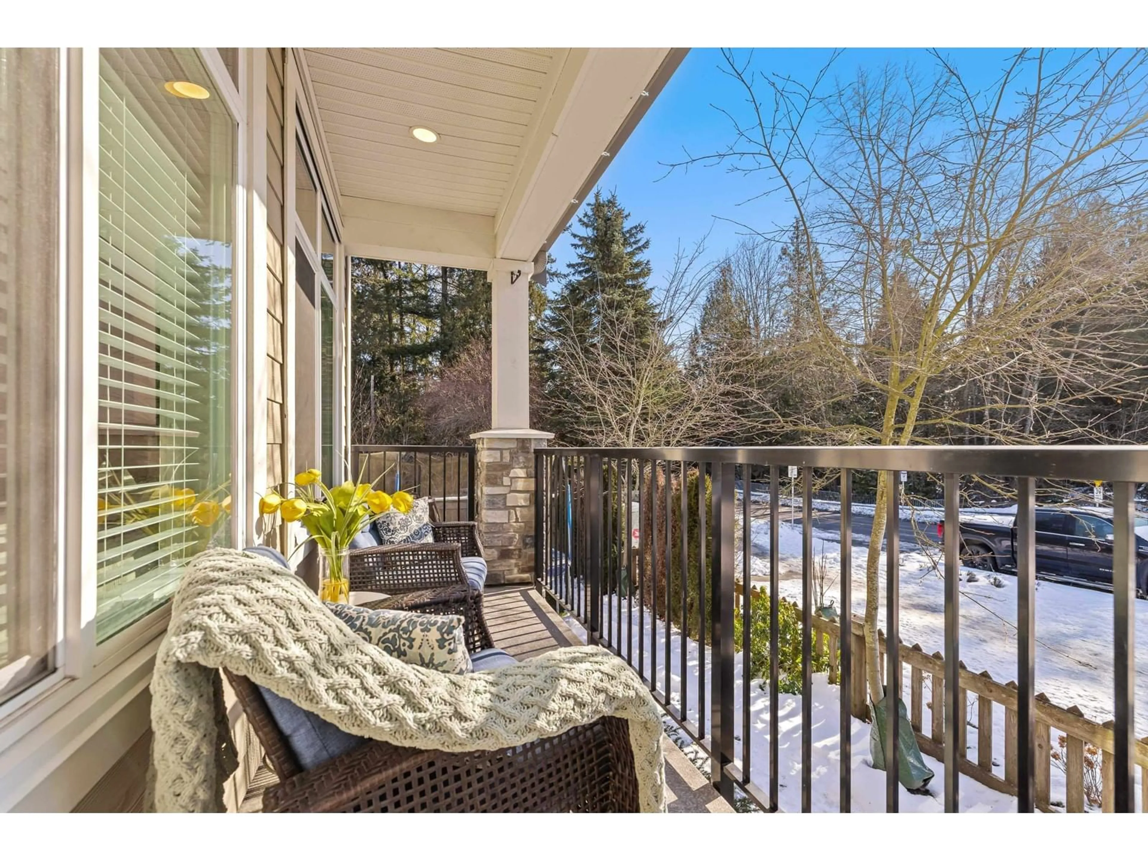 Patio, mountain view for 103 8217 204B STREET, Langley British Columbia V2Y0V6