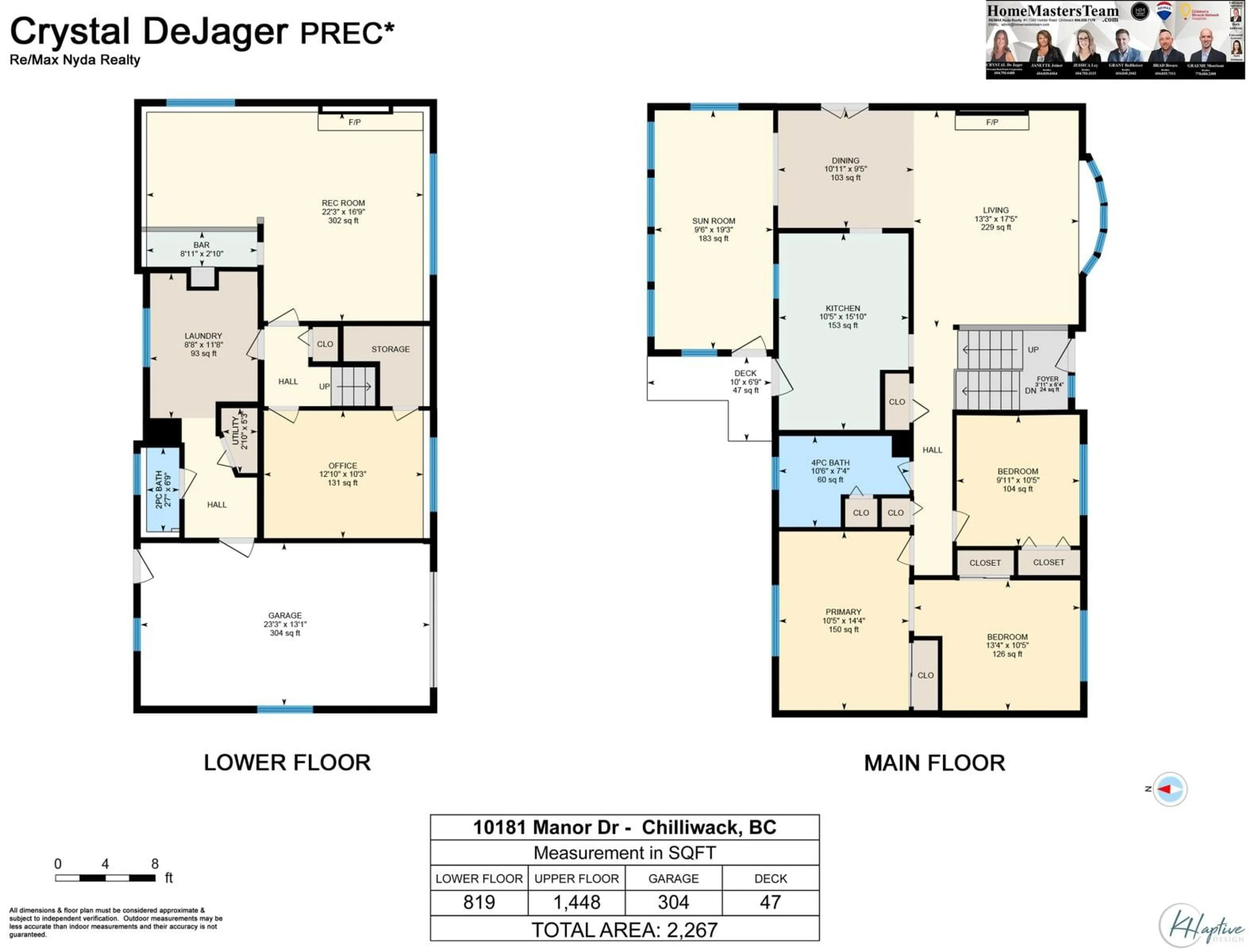 Floor plan for 10181 MANOR DRIVE|Fairfield Island, Chilliwack British Columbia V2P5Y7