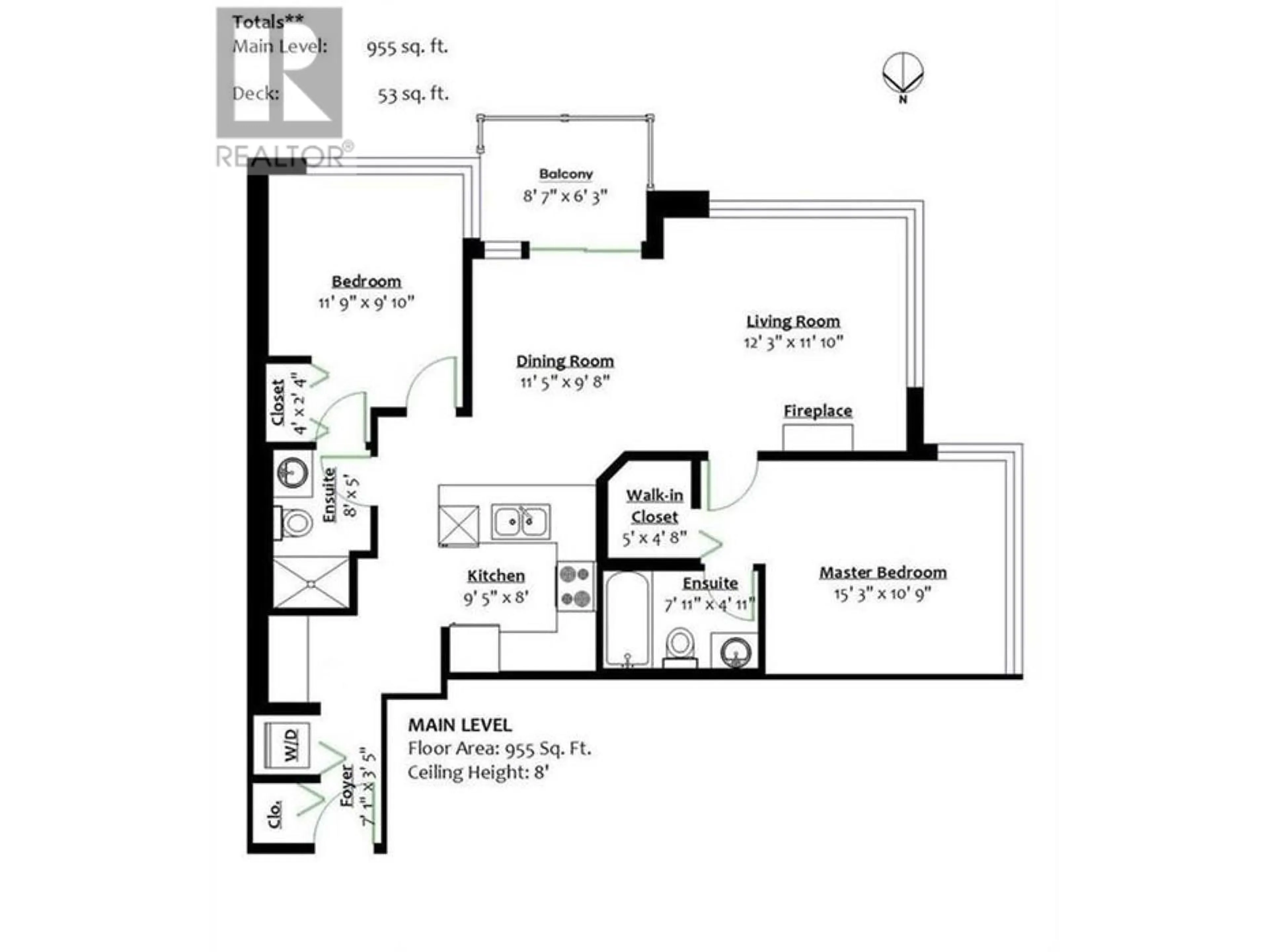 Floor plan for 1702 9868 CAMERON STREET, Burnaby British Columbia V3J0A5