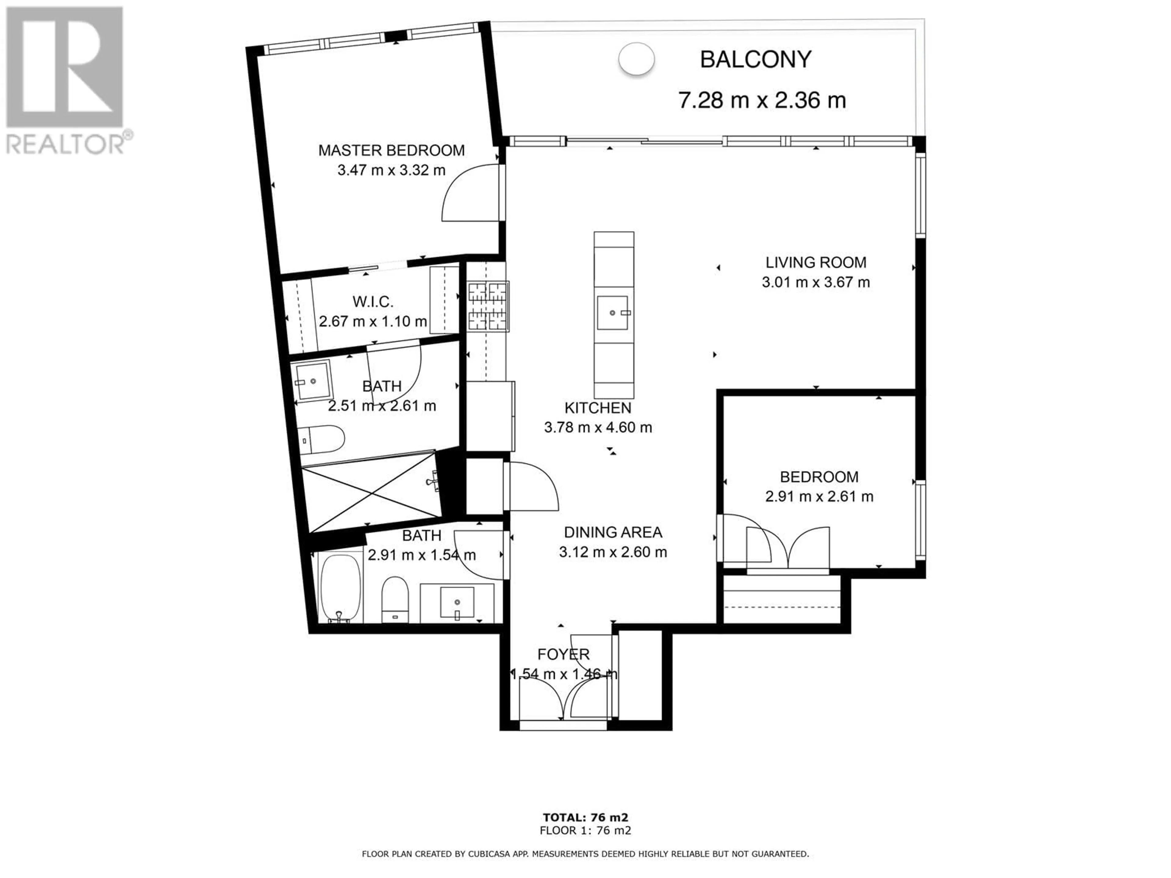 Floor plan for 901 - 1500 FERN STREET, North Vancouver British Columbia V7J0A9