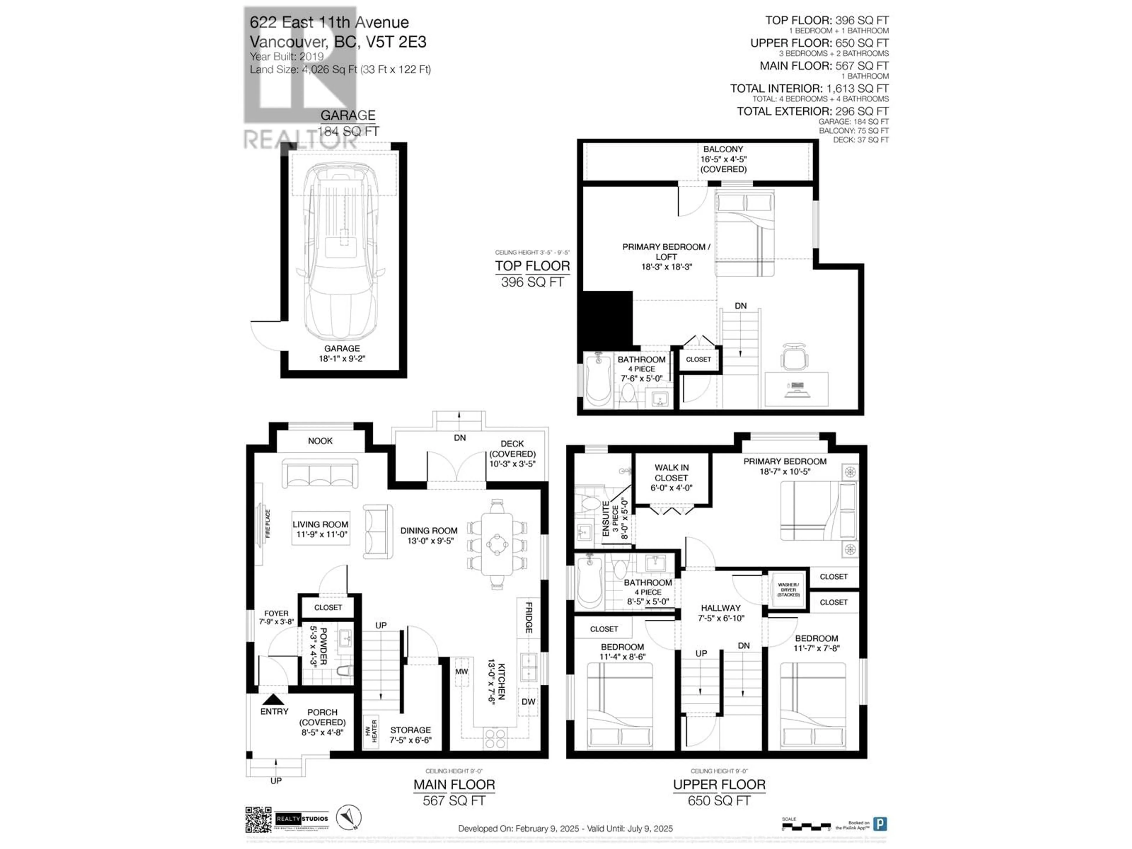 Floor plan for 622 E 11TH AVENUE, Vancouver British Columbia V5T2E3