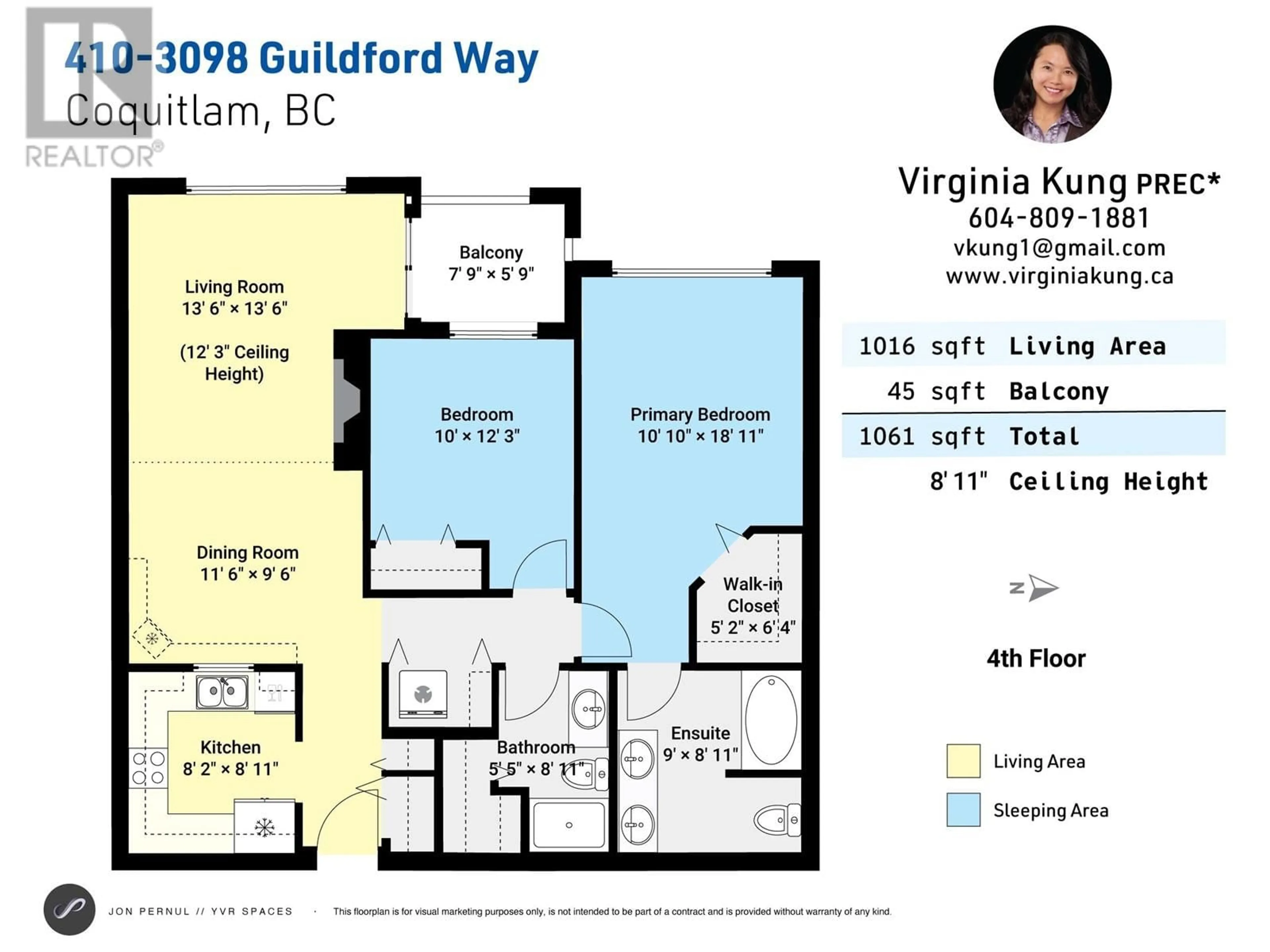 Floor plan for 410 3098 GUILDFORD WAY, Coquitlam British Columbia V3B7W8