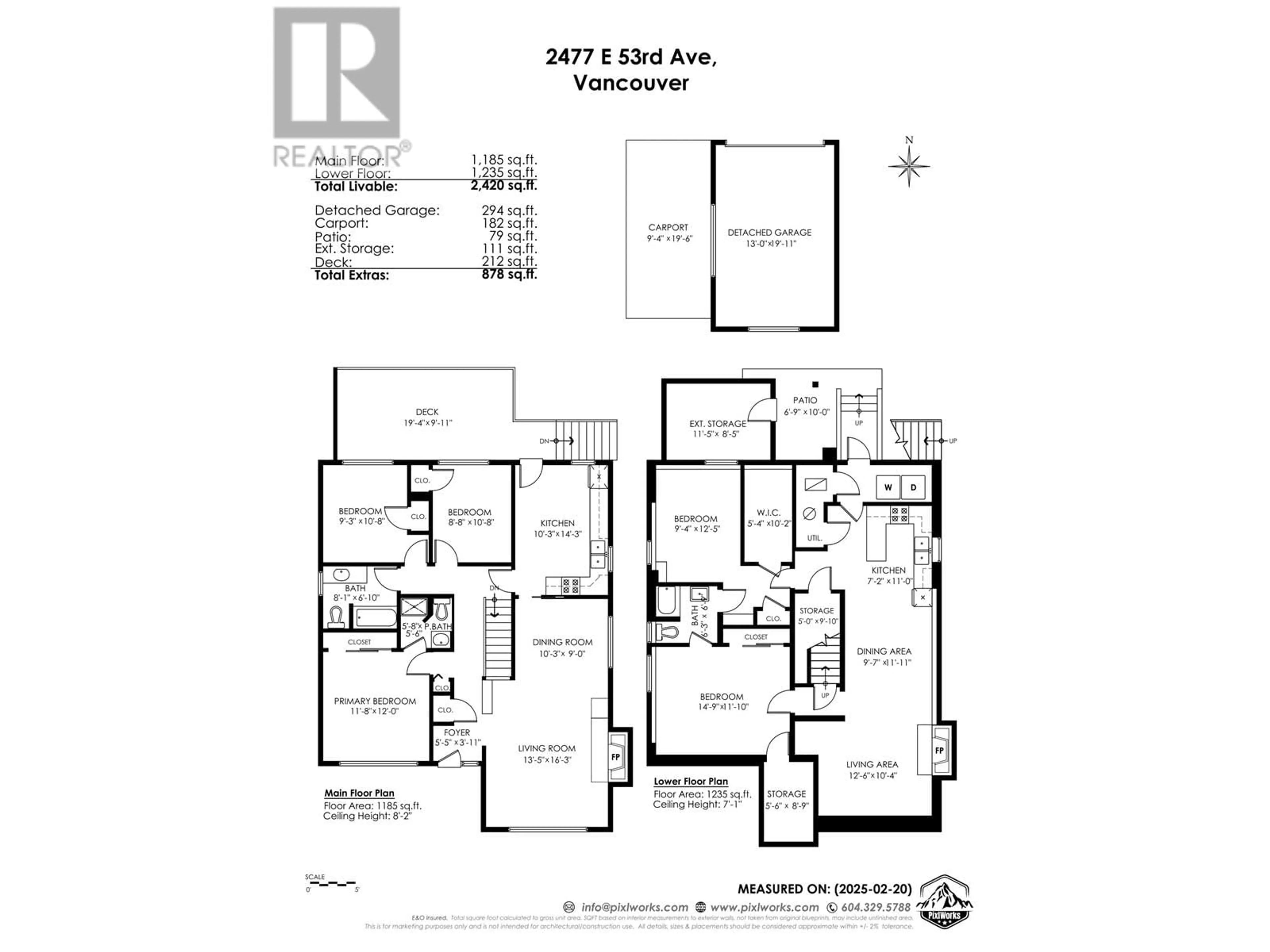 Floor plan for 2477 E 53RD AVENUE, Vancouver British Columbia V5S1V7