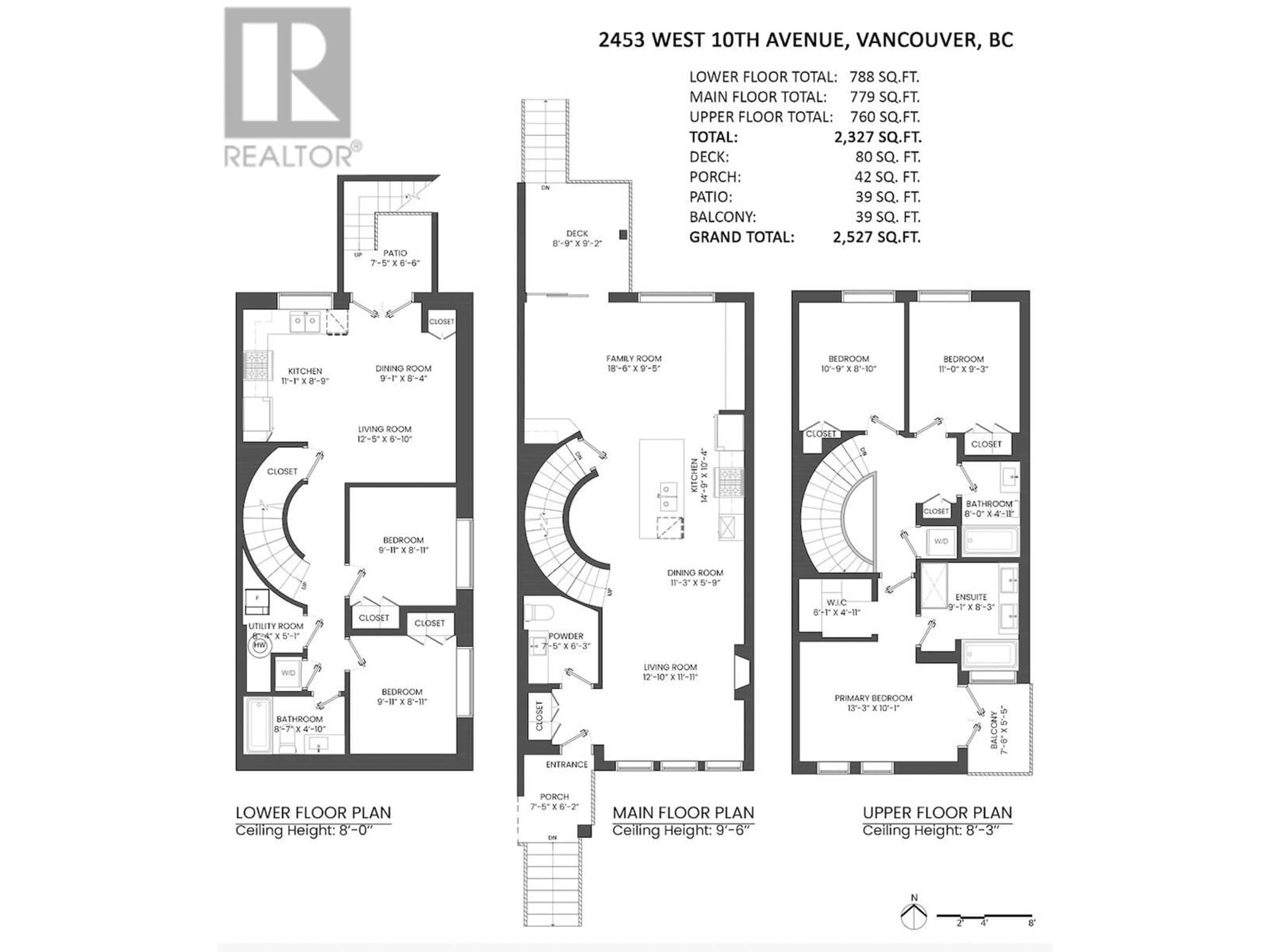 Floor plan for 2453 W 10TH AVENUE, Vancouver British Columbia V6K2J4