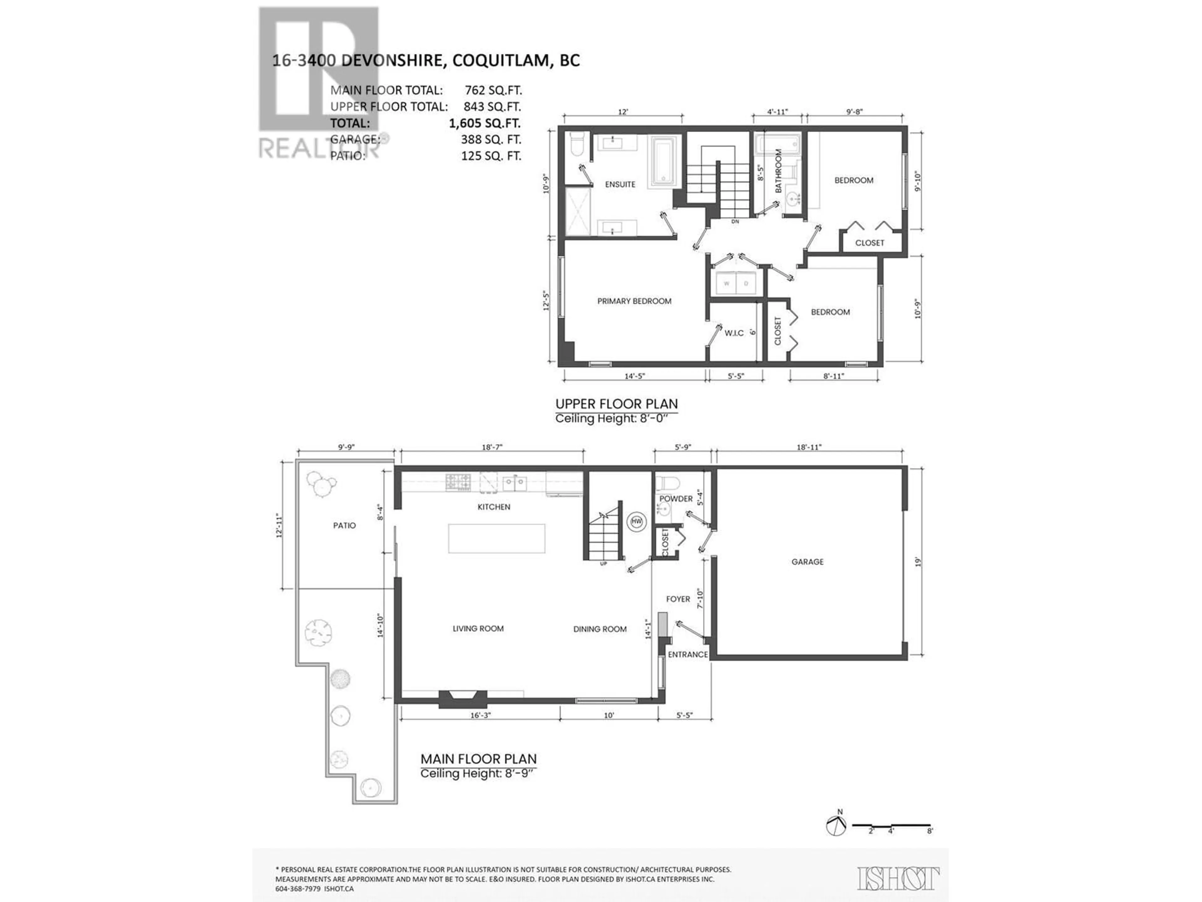 Floor plan for 16 3400 DEVONSHIRE AVENUE, Coquitlam British Columbia V3E0L1