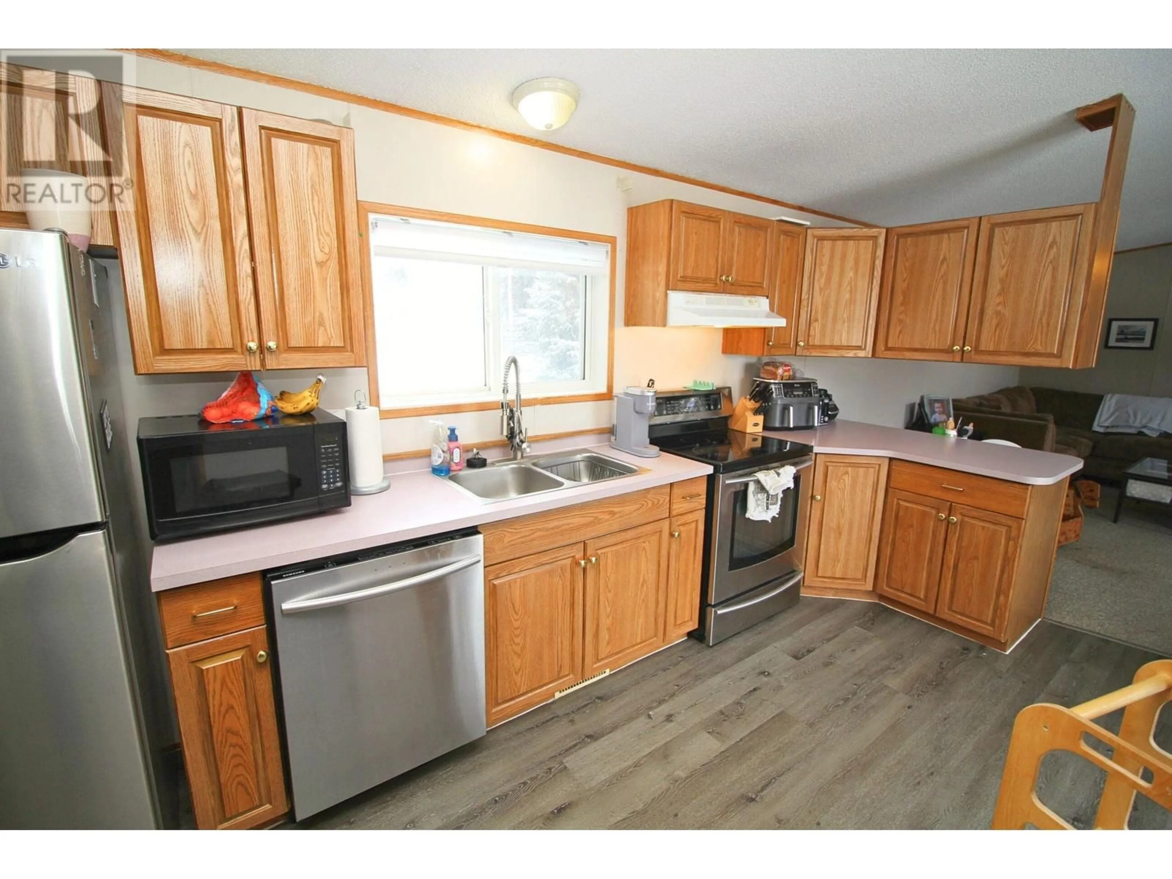 Standard kitchen, wood/laminate floor for 21 3960 DRIVE IN ROAD, Houston British Columbia V0J1Z2